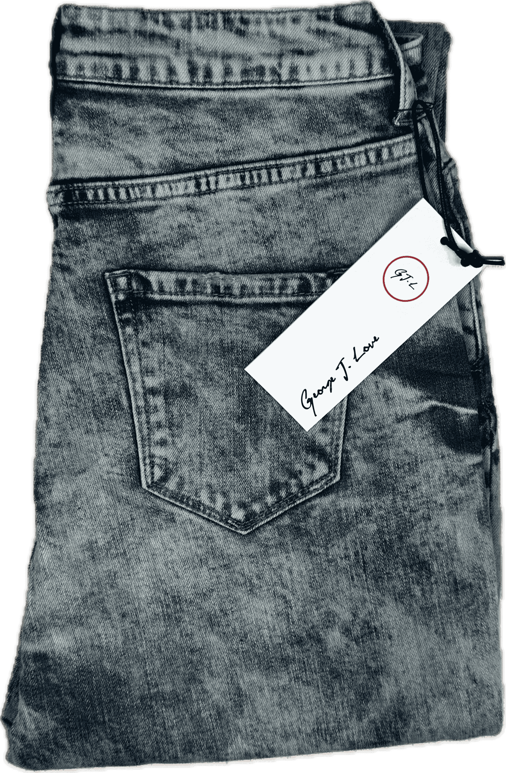 NWT- George J Love Italian Acid Wash Jeans - Size 26 — photo 2 of 4