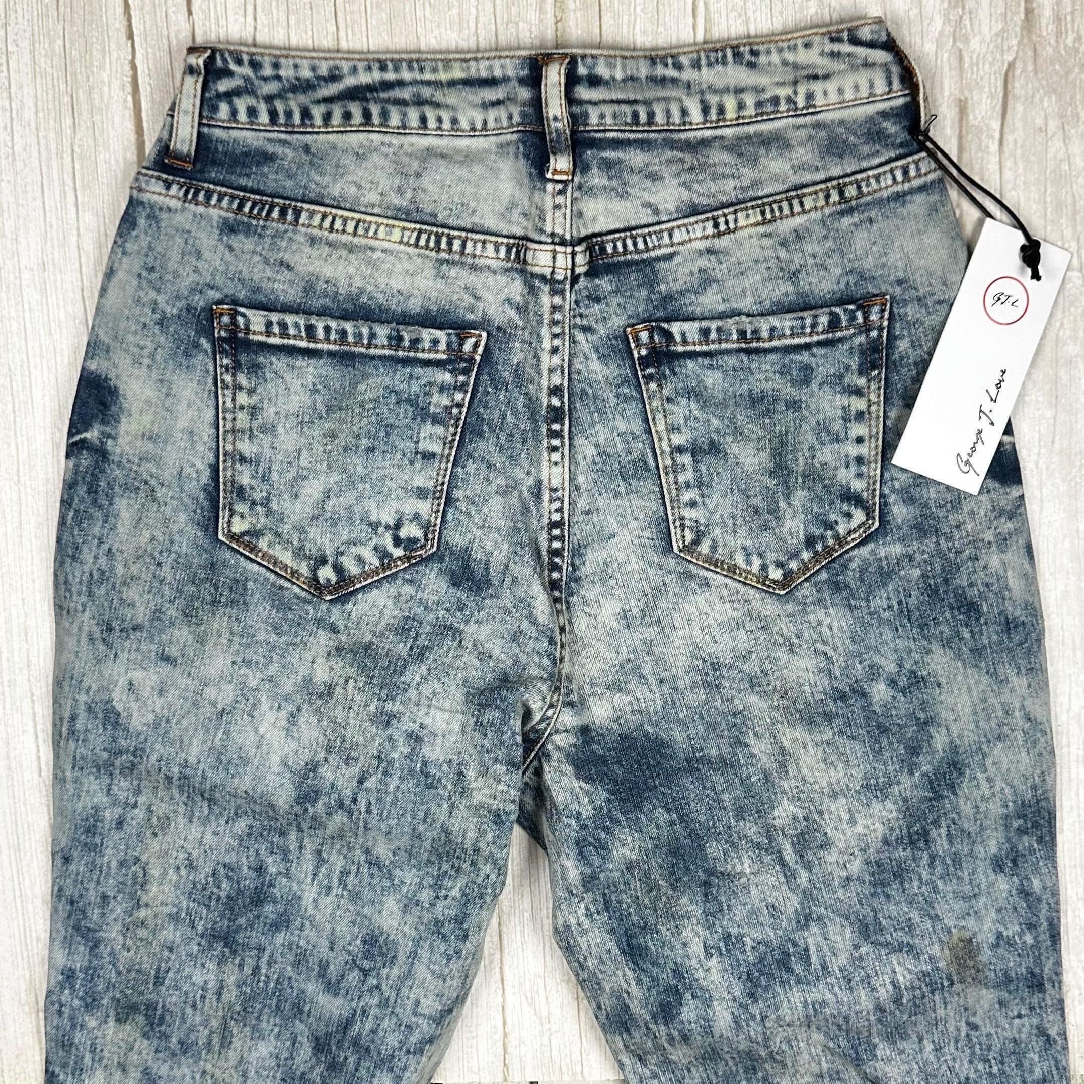 NWT- George J Love Italian Acid Wash Jeans - Size 26 — photo 3 of 4