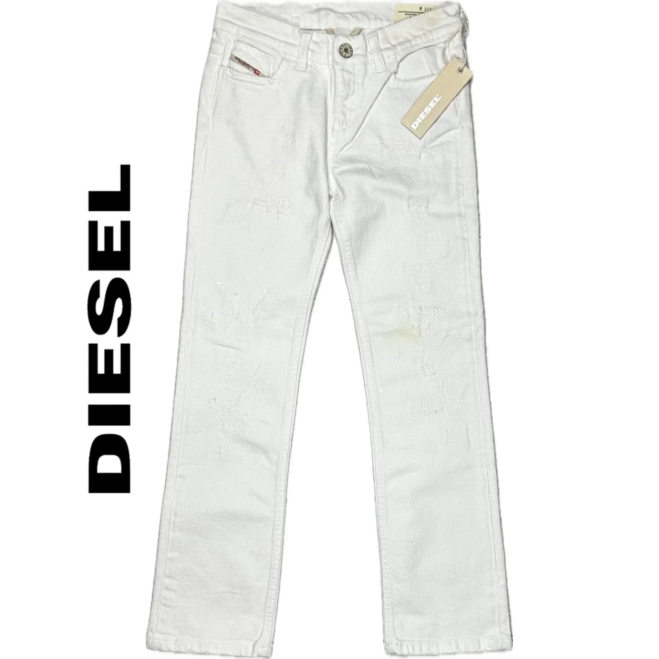 NWT - Diesel 'Liv J' White Straight Leg Jeans Size - 8Y — photo 1 of 7