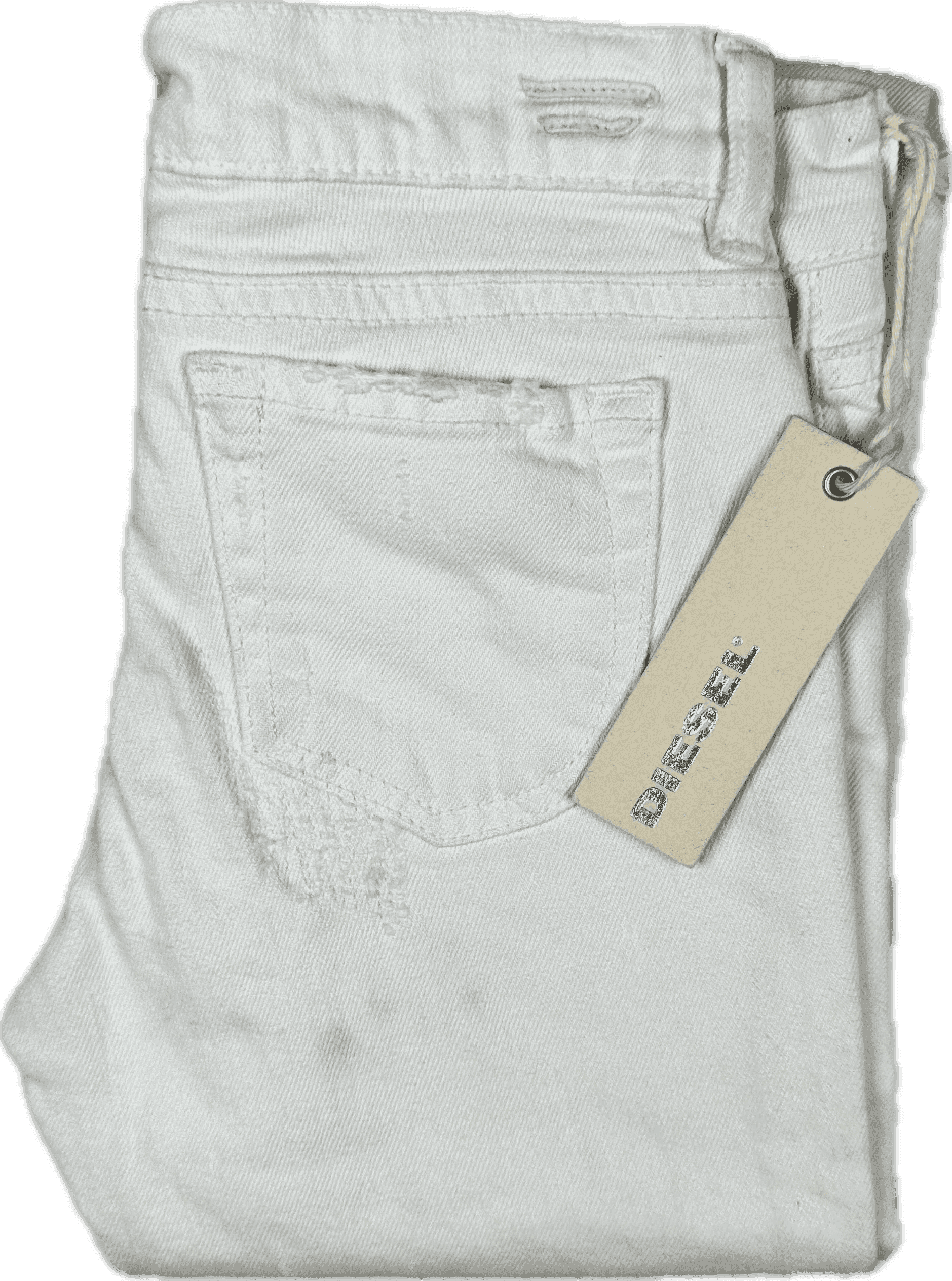 NWT - Diesel 'Liv J' White Straight Leg Jeans Size - 8Y — photo 4 of 7
