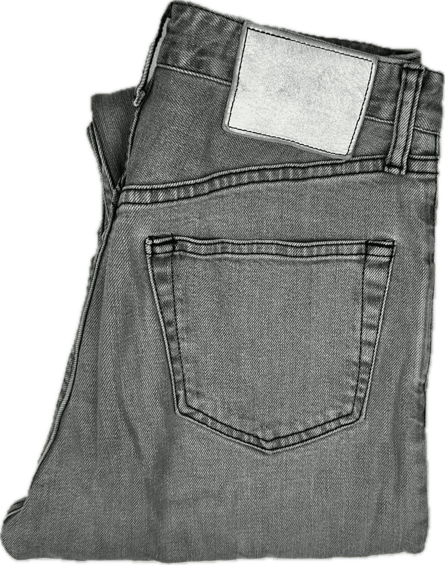 Bassike Made in Japan Classic Grey Crop Jean -Size 26 — photo 3 of 7