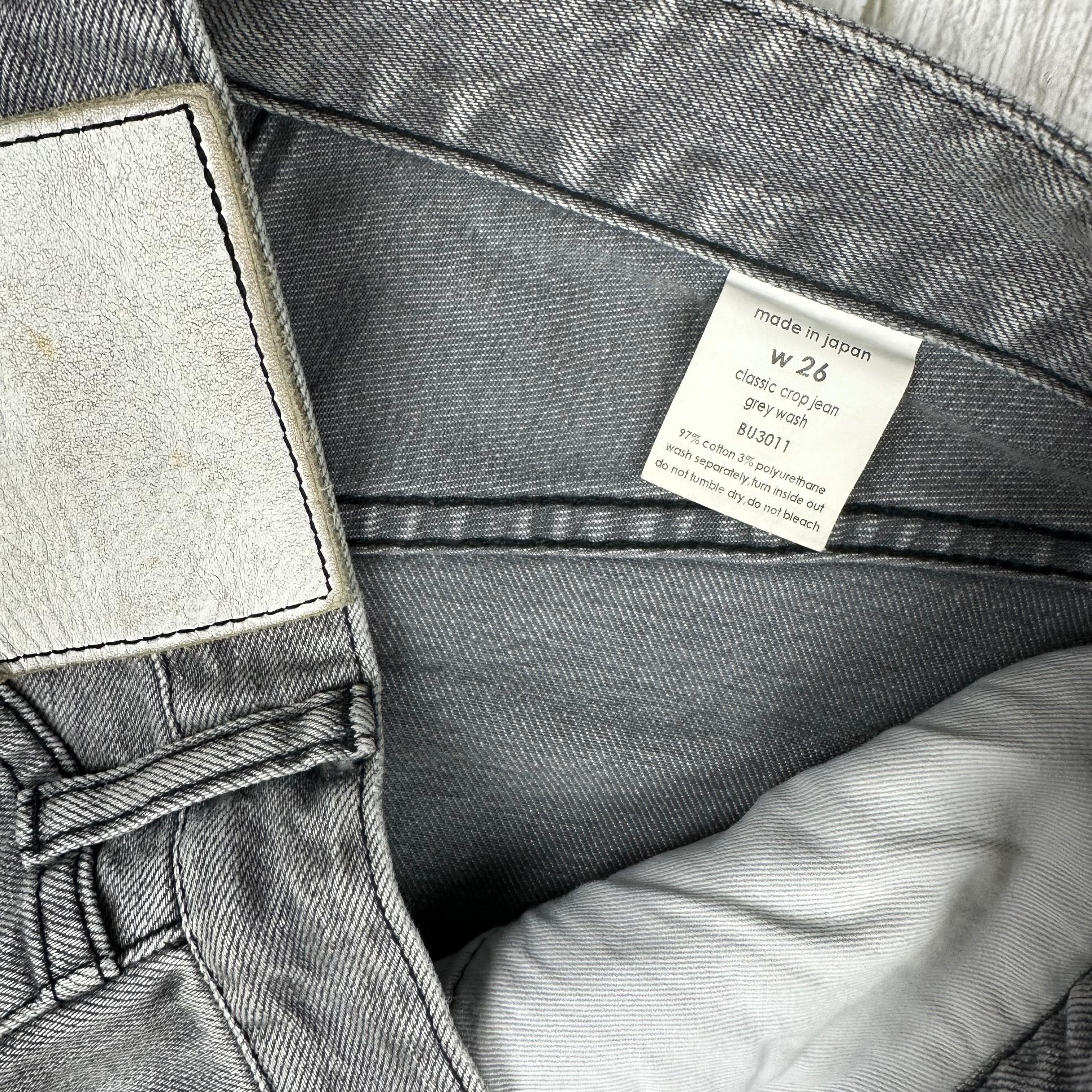 Bassike Made in Japan Classic Grey Crop Jean -Size 26 — photo 5 of 7