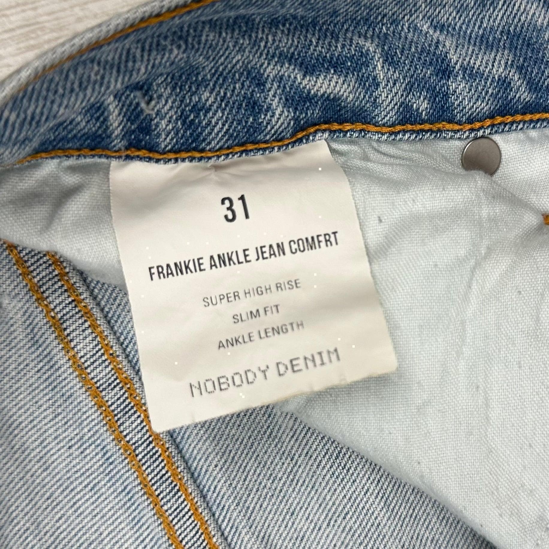 NOBODY 'Frankie Jean' Goodluck High Rise Ankle Jeans- Size 31 — photo 5 of 8