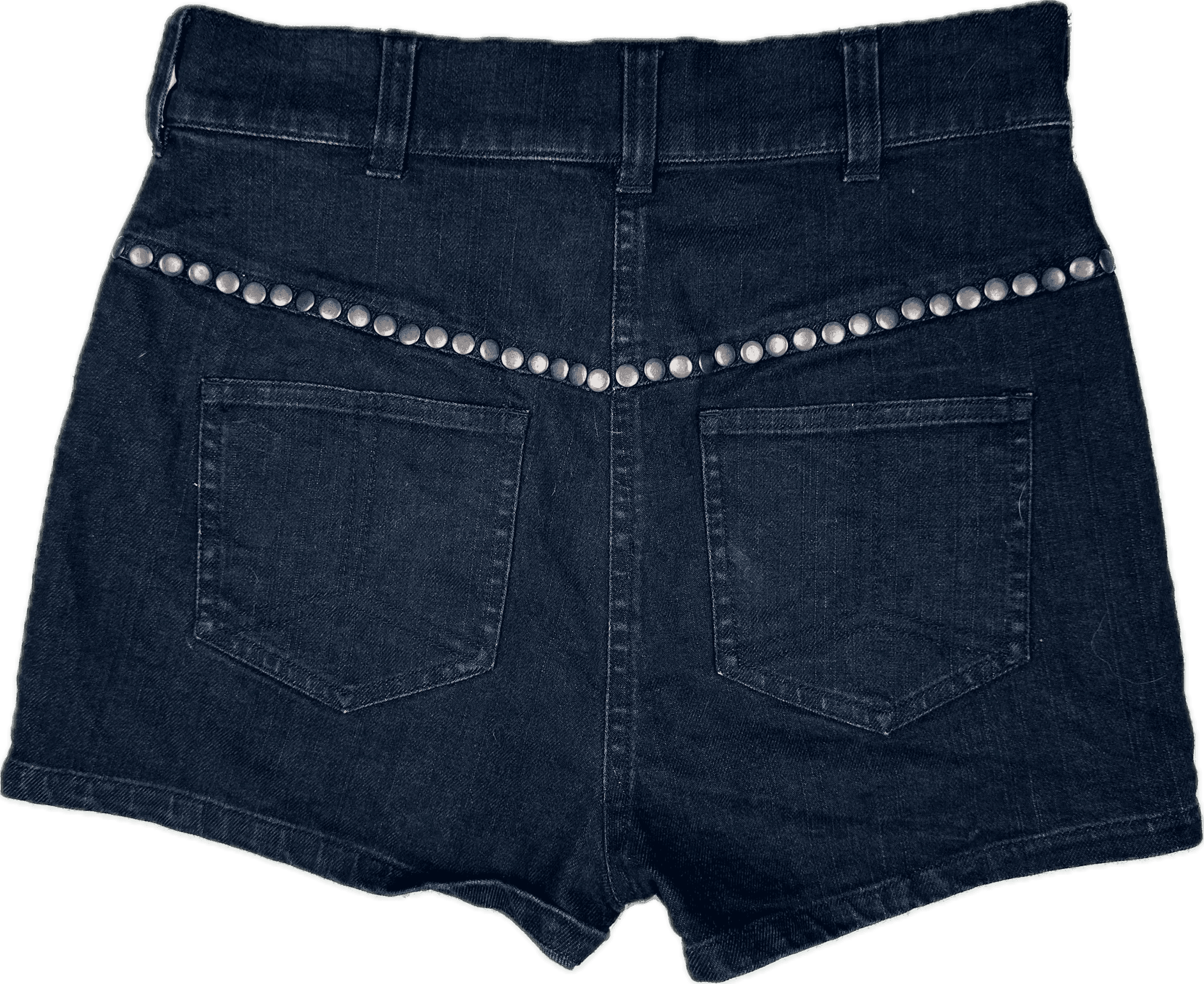 Zimmermann Ladies High Waist Studded Denim Shorts - Size 1 — photo 2 of 8