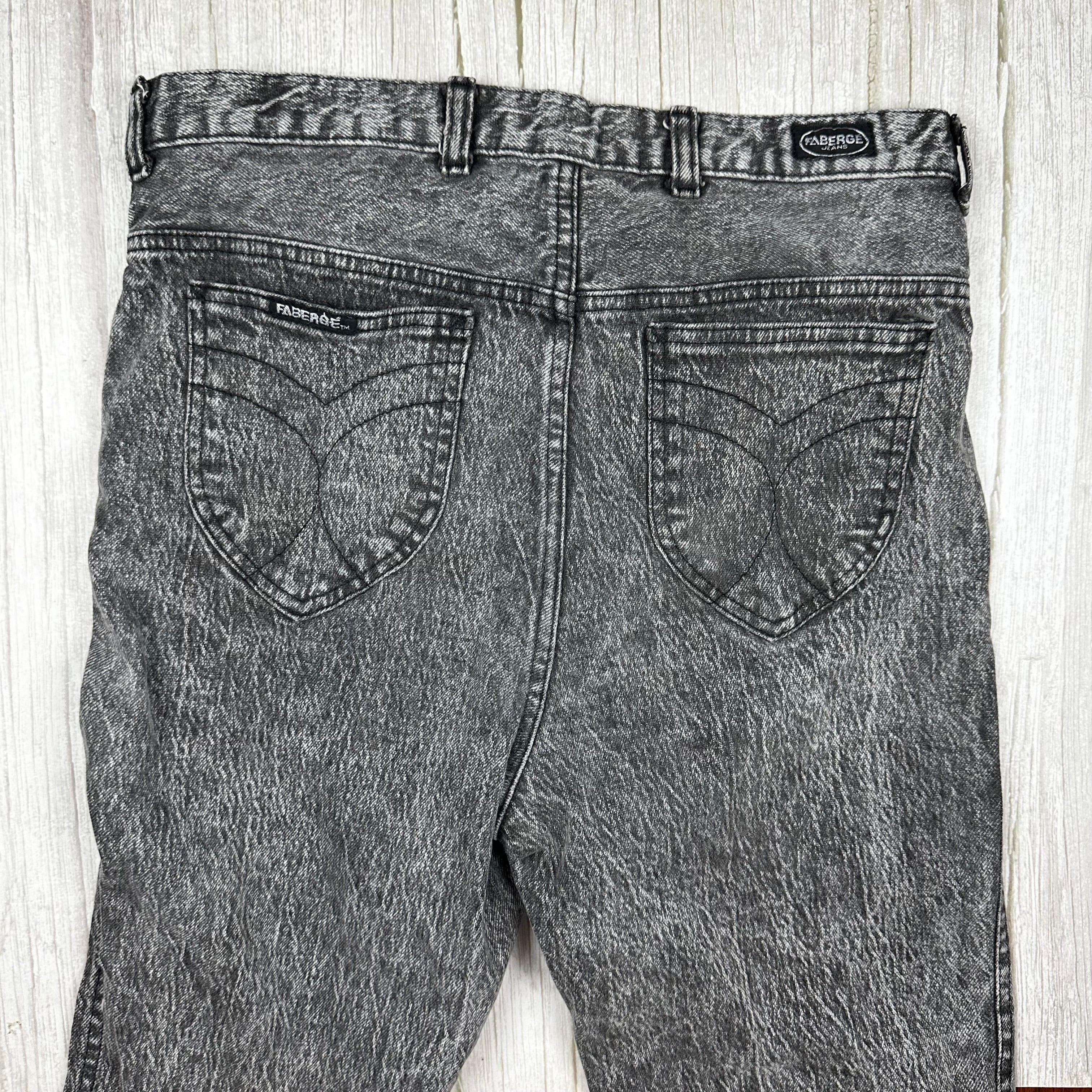 Faberge 1980's Acid Wash Slim Fit Jeans- Suit Size 32-34" — photo 4 of 7