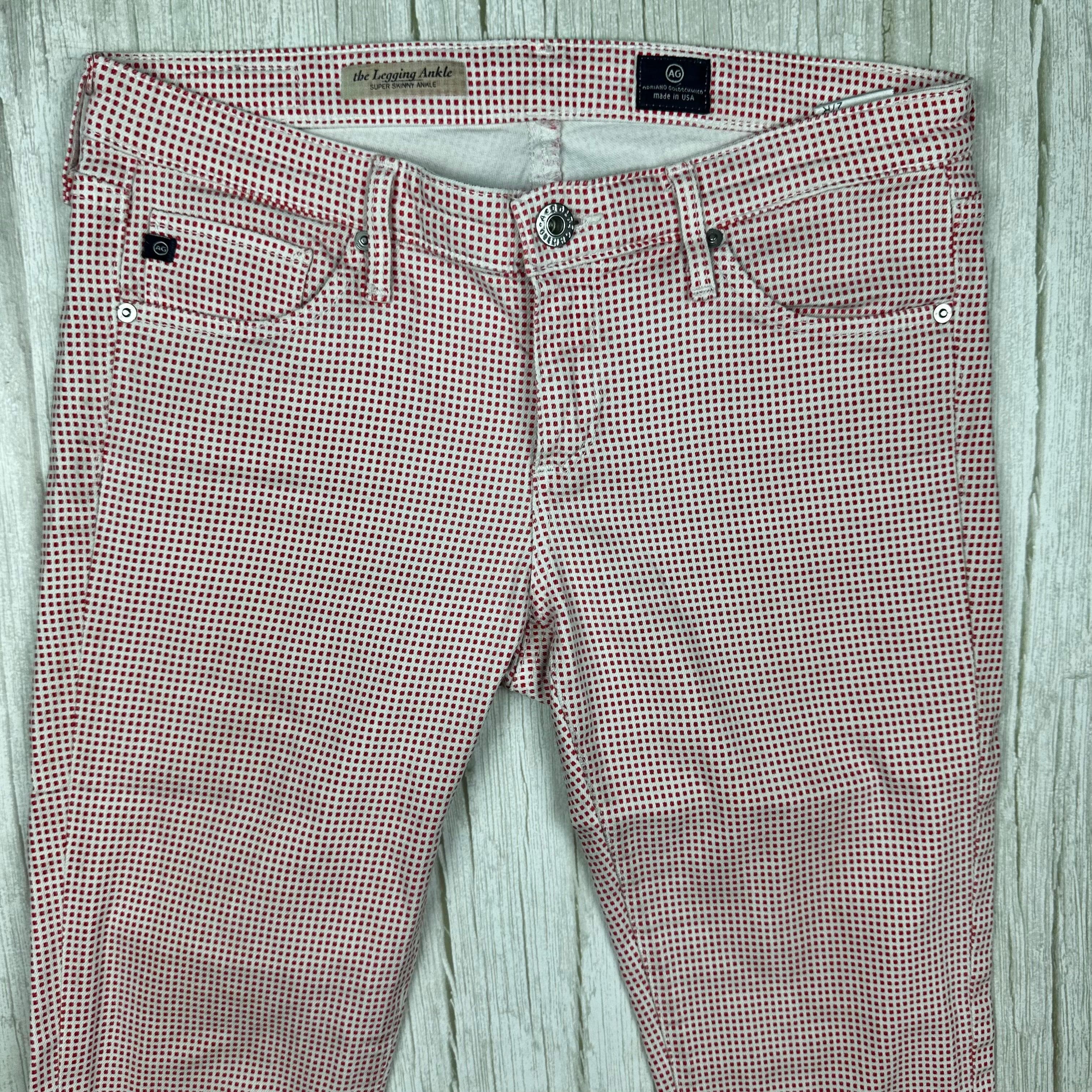 AG Adriano Goldschmied 'The Legging Ankle' Check Jeans- Size 27R — photo 3 of 8
