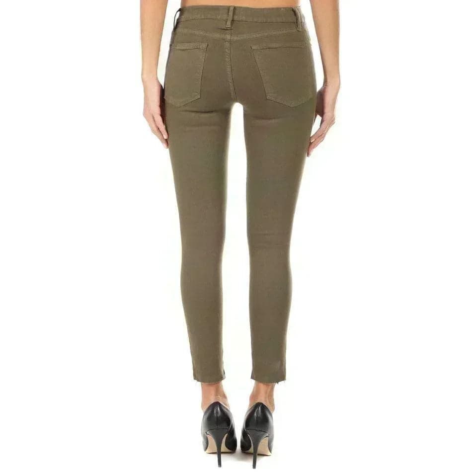Frame Denim 'Le High Skinny' Army Green Jeans -Size 32 — photo 2 of 8