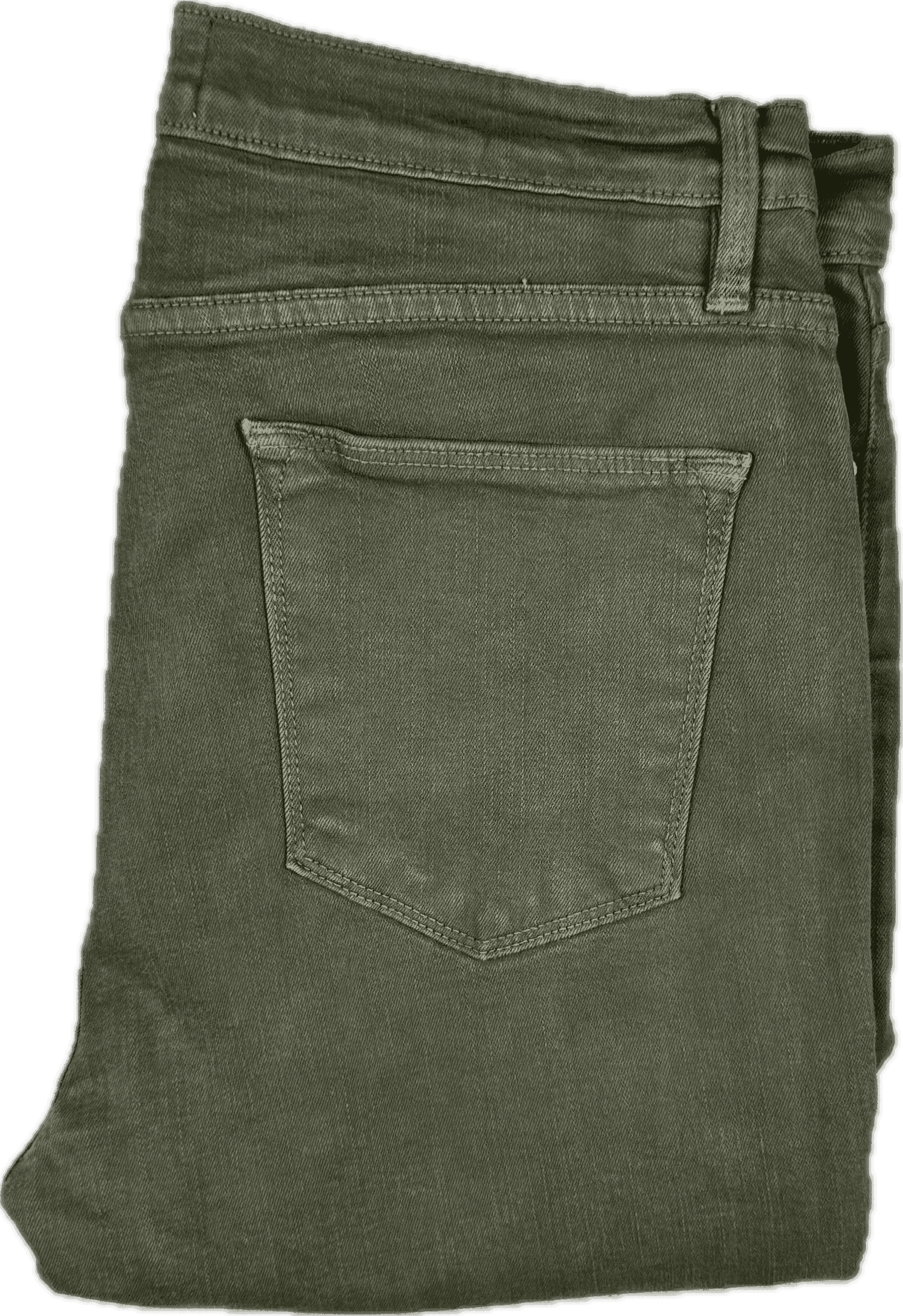Frame Denim 'Le High Skinny' Army Green Jeans -Size 32 — photo 4 of 8