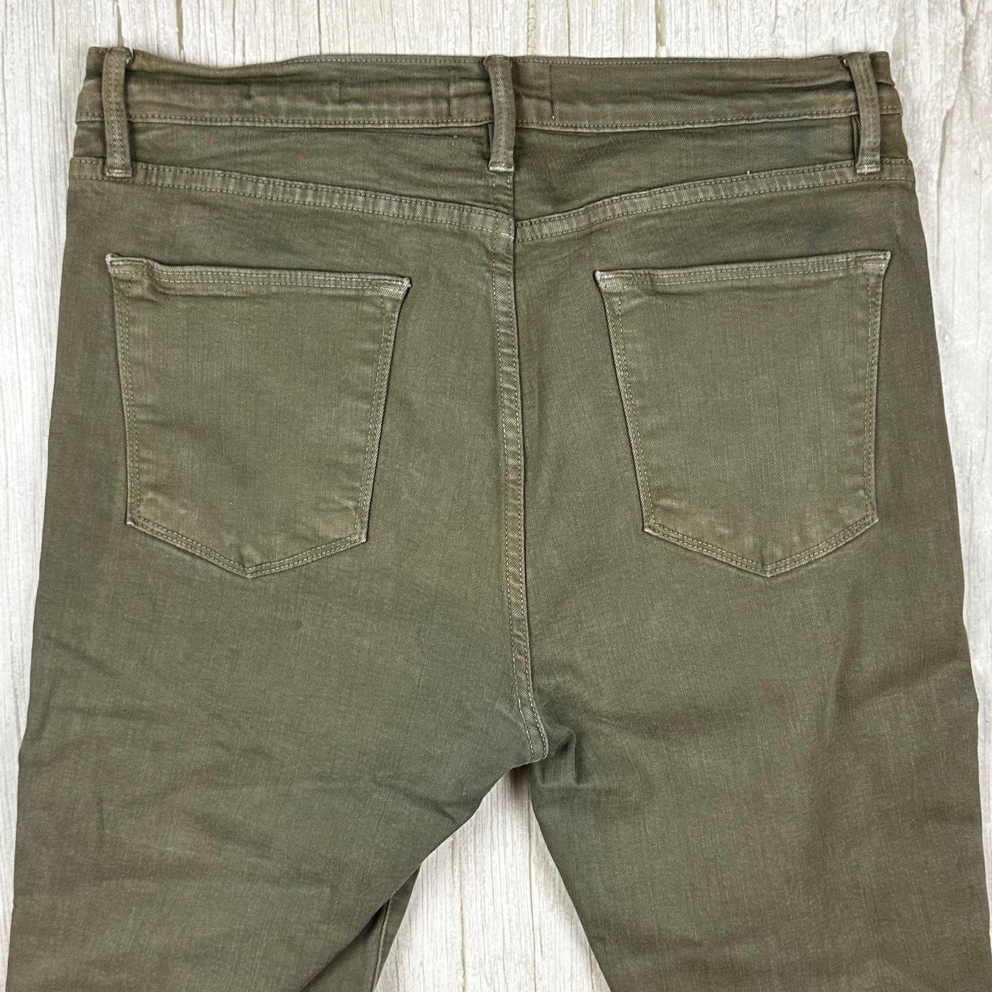 Frame Denim 'Le High Skinny' Army Green Jeans -Size 32 — photo 6 of 8