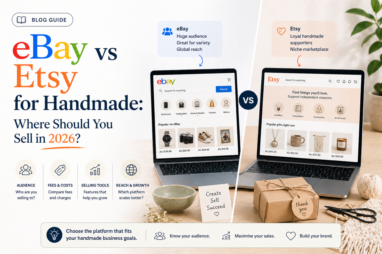 eBay vs Etsy for Handmade: Where Should You Sell in 2026?