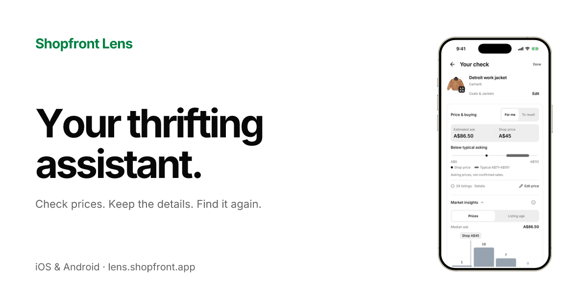 Shopfront Lens is now on iOS and Android