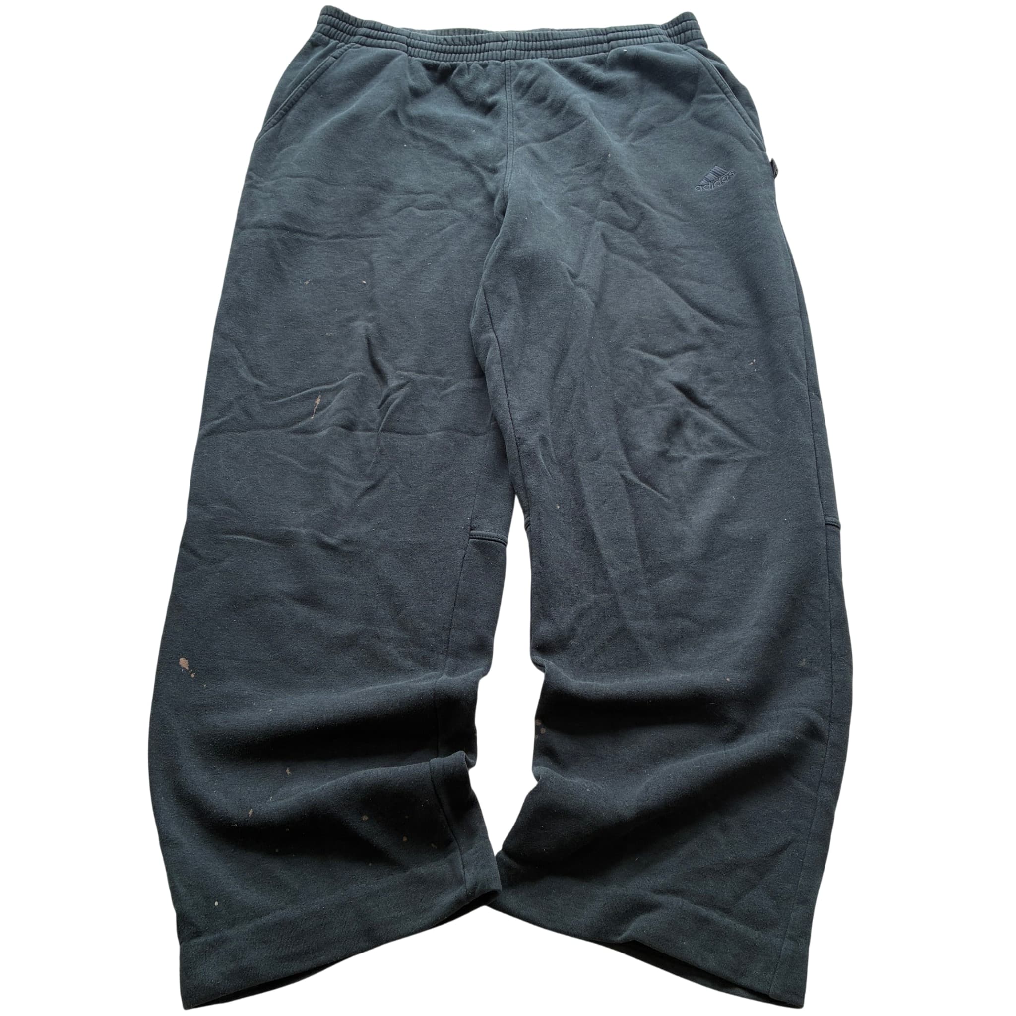 Adidas Black Fleece Sweatpants Baggy Vintage 2000s Release Size L — photo 1 of 12