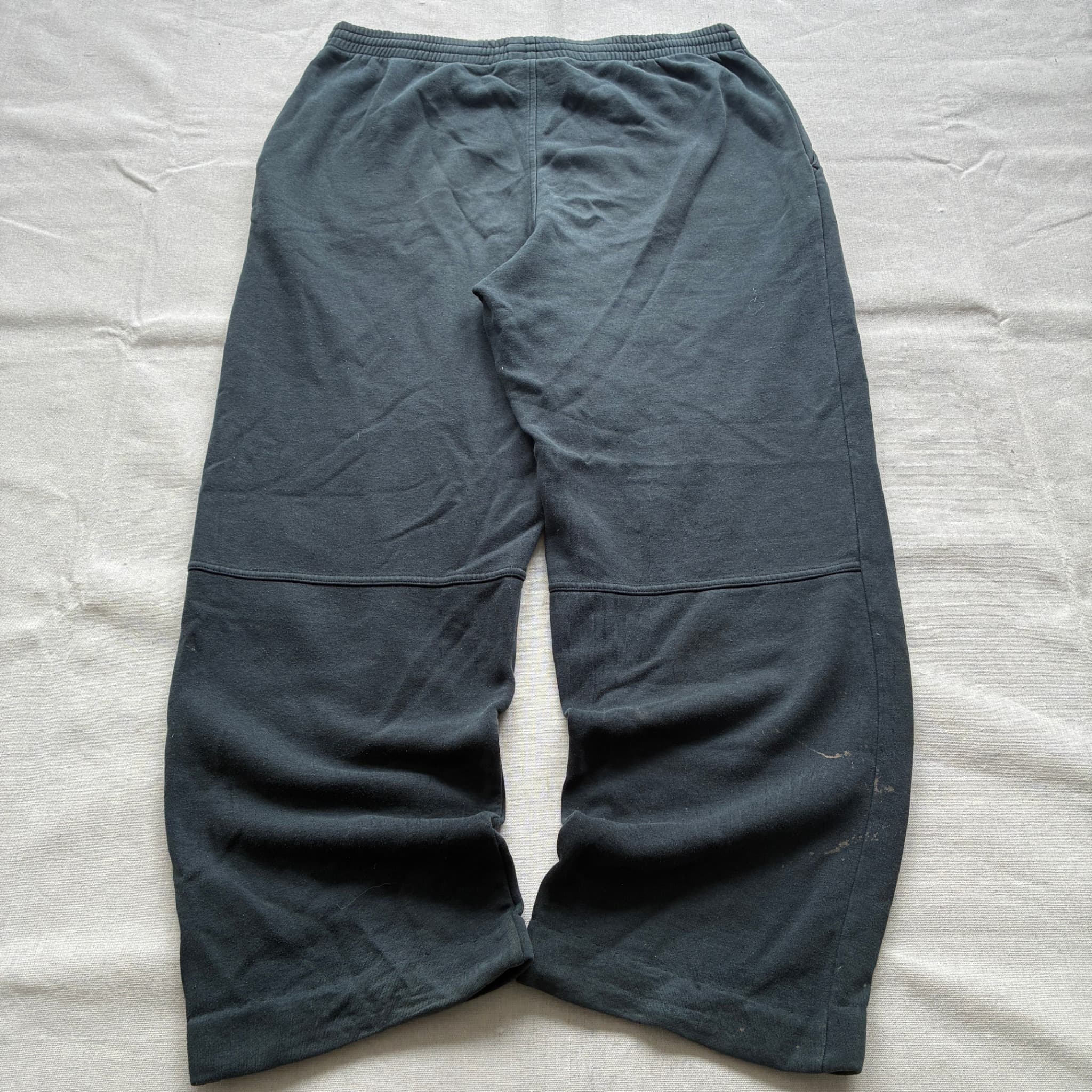 Adidas Black Fleece Sweatpants Baggy Vintage 2000s Release Size L — photo 5 of 12