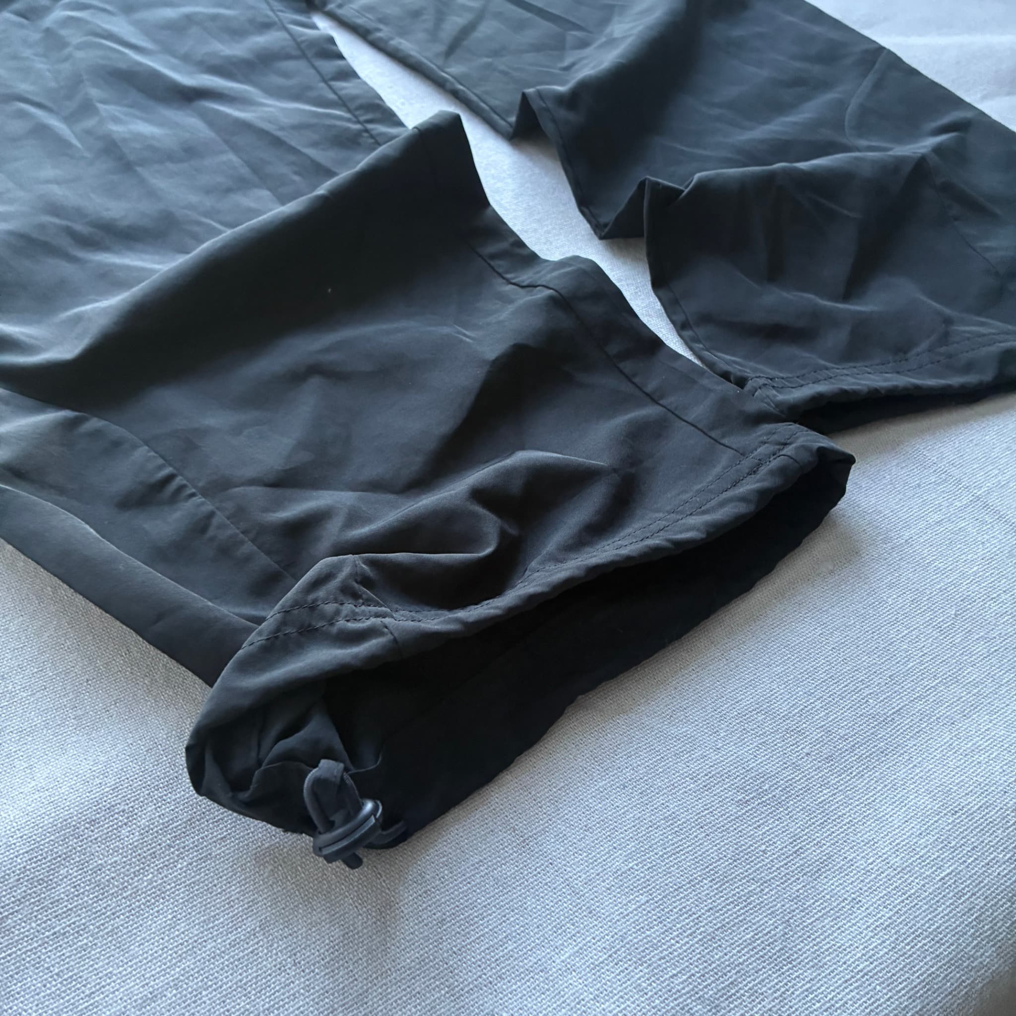Adidas Black Nylon Windbreaker Track Pants Baggy Vintage 2000s Release Size M — photo 2 of 12
