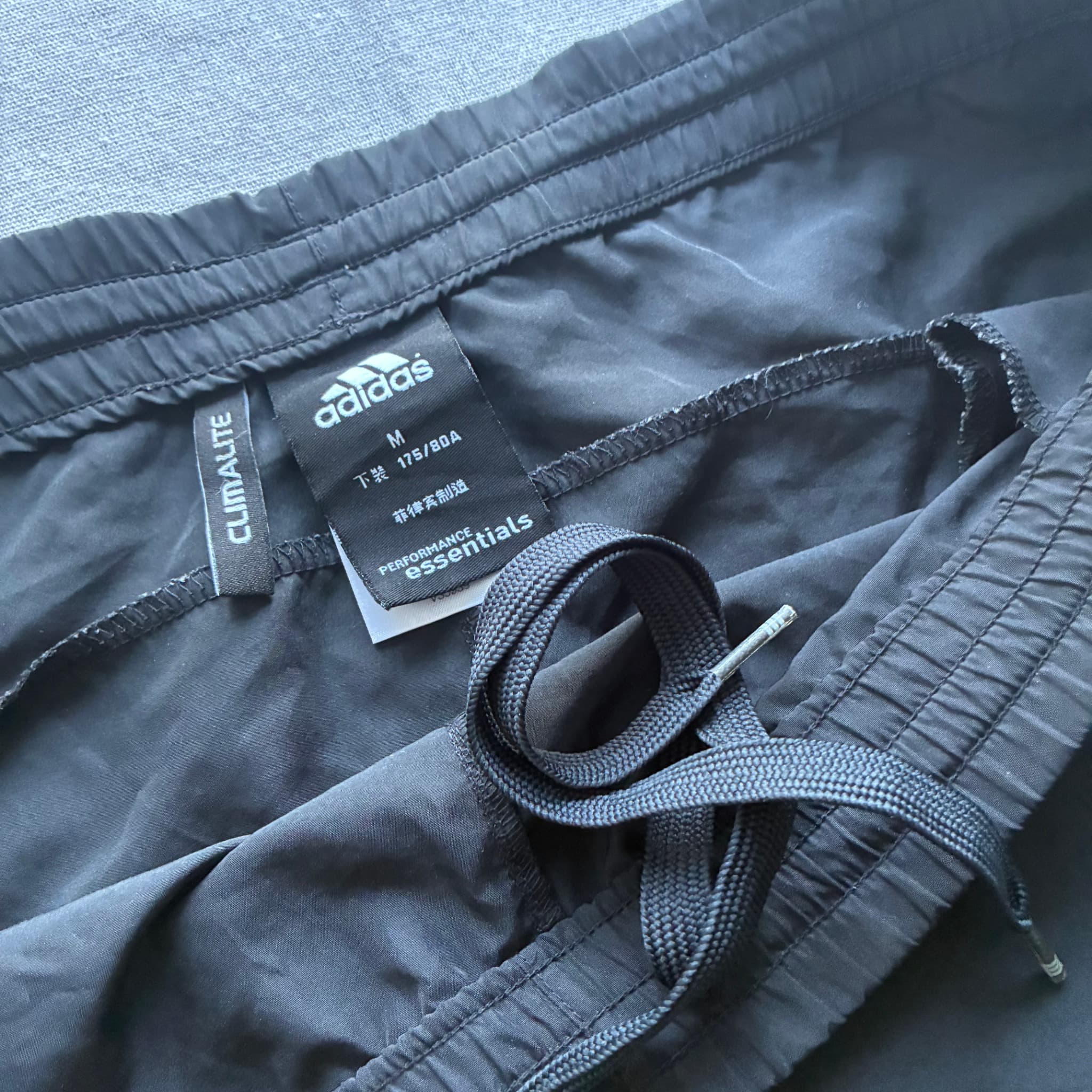 Adidas Black Nylon Windbreaker Track Pants Baggy Vintage 2000s Release Size M — photo 4 of 12