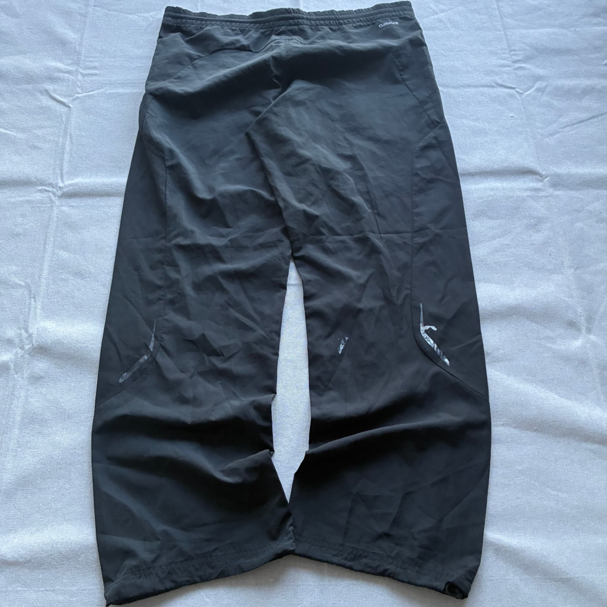Adidas Black Nylon Windbreaker Track Pants Baggy Vintage 2000s Release Size M — photo 5 of 12