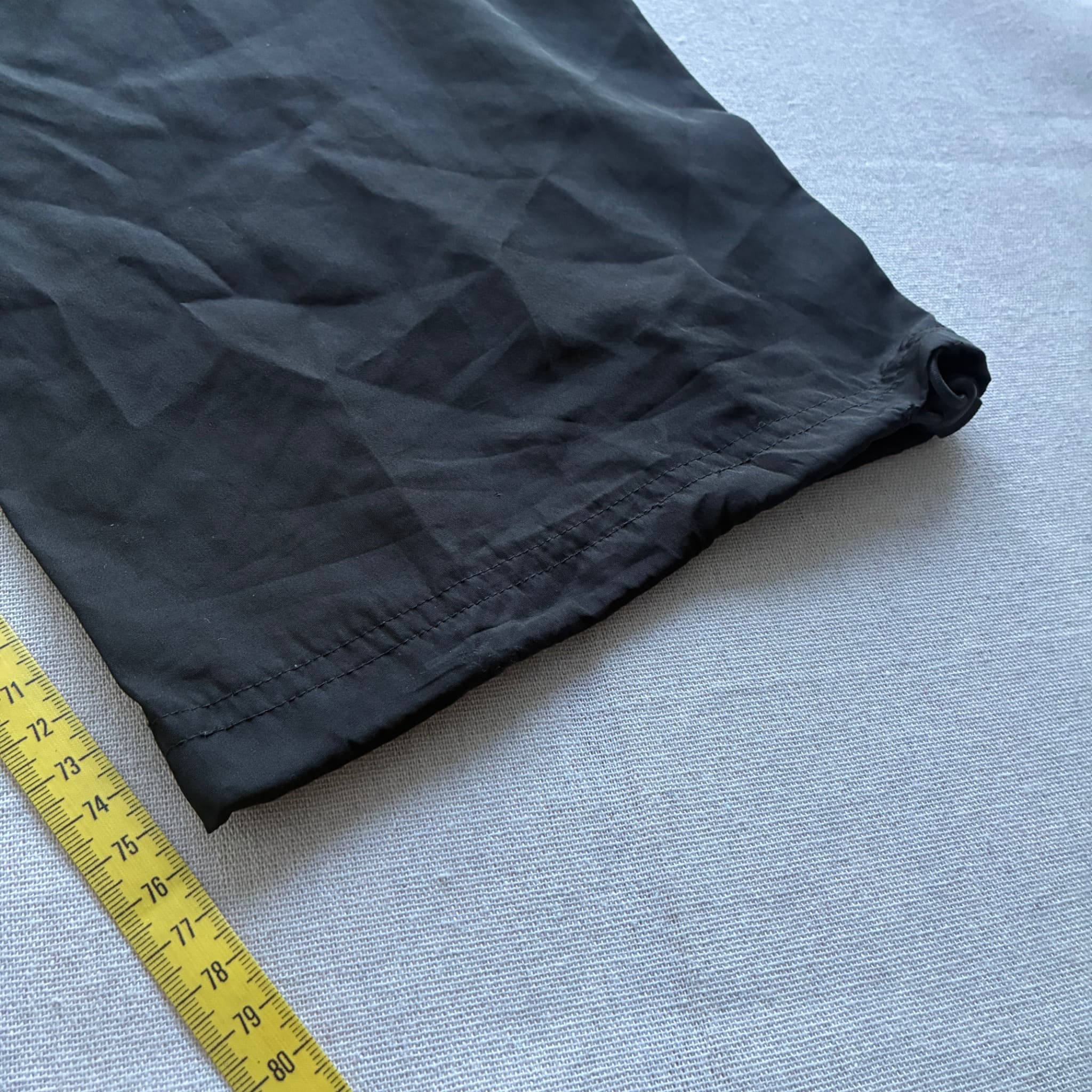 Adidas Black Nylon Windbreaker Track Pants Baggy Vintage 2000s Release Size M — photo 9 of 12