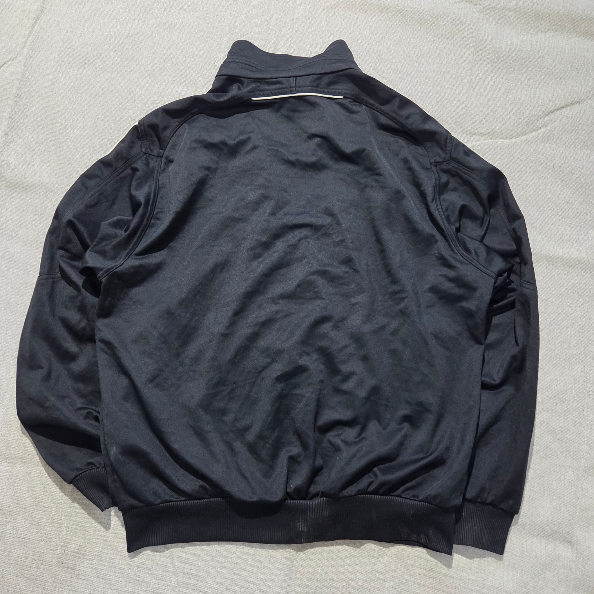 Adidas Essential 3-Stripes Track Jacket Black Full Zip Men's Size L — photo 4 of 6