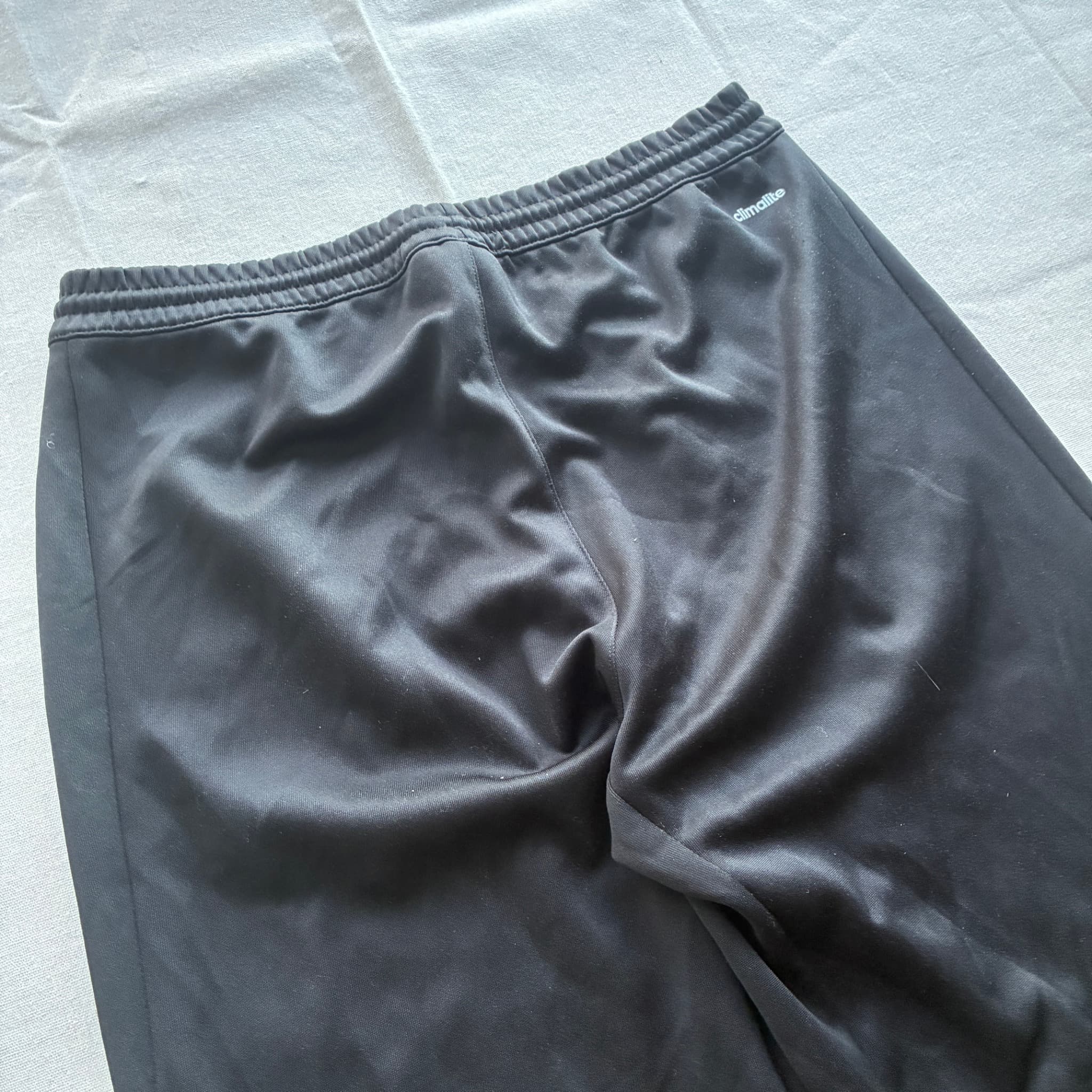 Adidas Men's Black Track Pants With Blue Pocket Accents Size M — photo 6 of 7