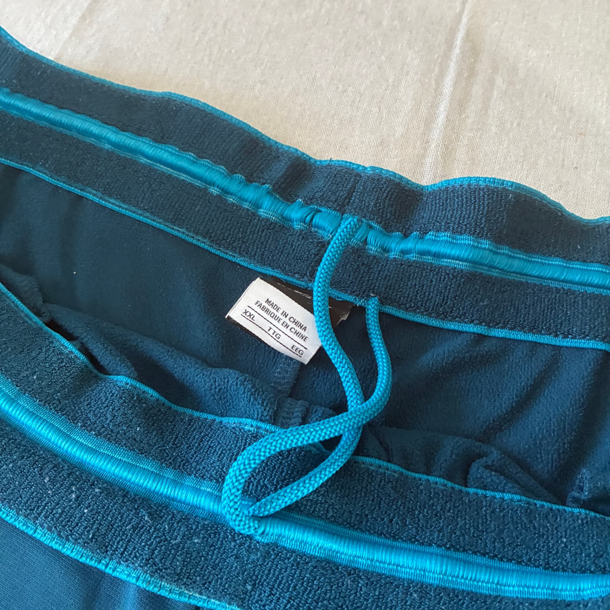 Adidas Men's Teal And Blue Track Pants Size XXL — photo 4 of 11