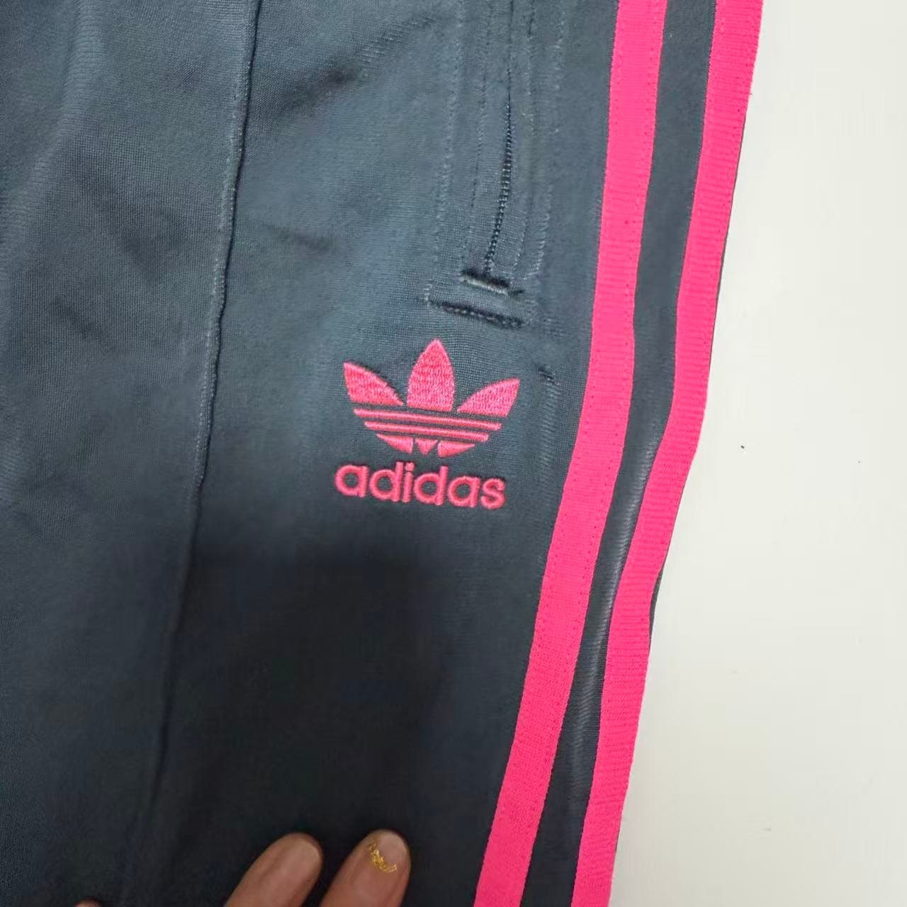 Adidas Originals Black & Pink Track Pants — photo 2 of 10