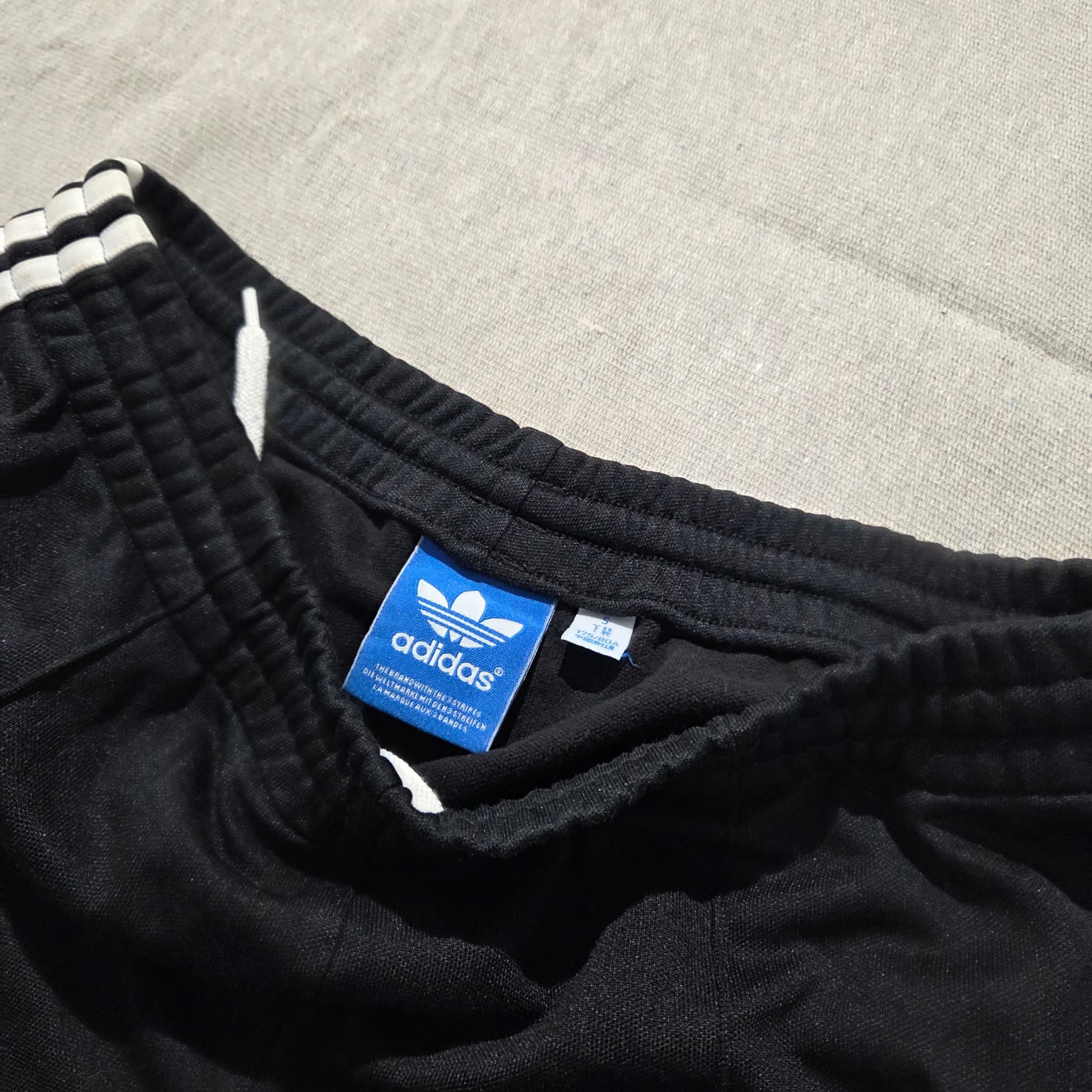 Adidas Originals Trefoil Wide Leg Track Pants Black White Size S — photo 3 of 6