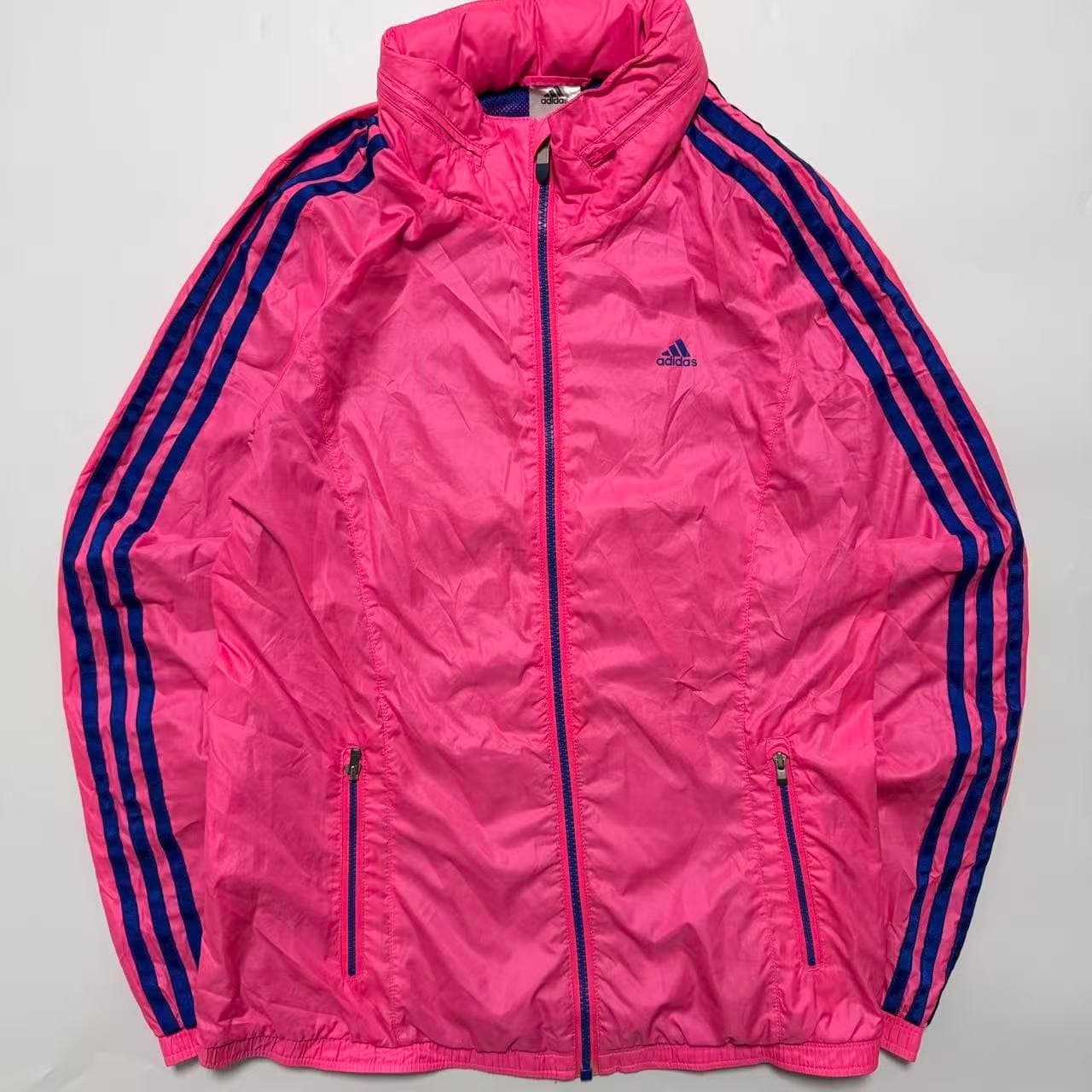 Adidas Pink and Blue Track Jacket — photo 1 of 7