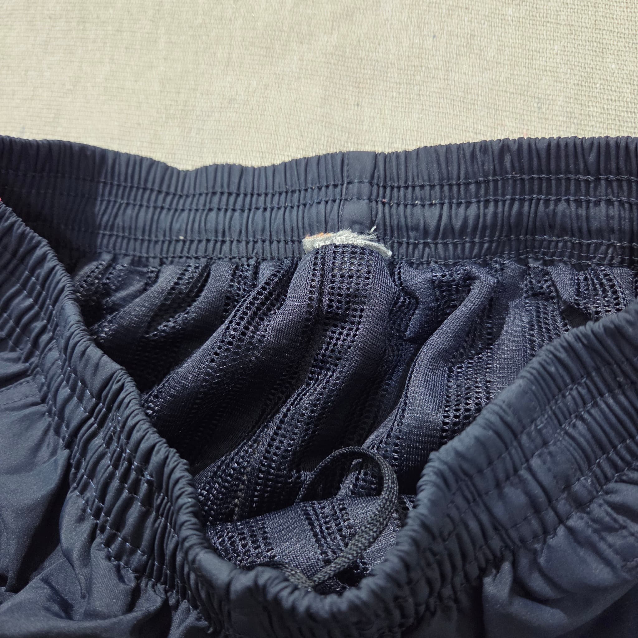 Adidas Vintage 2000s Baggy Nylon Track Pants Navy Pink — photo 6 of 8