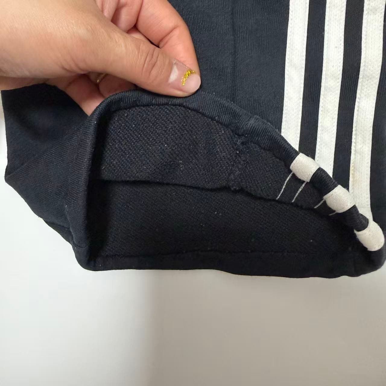 Adidas Vintage 2000s Black Wide Leg Track Pants — photo 2 of 12