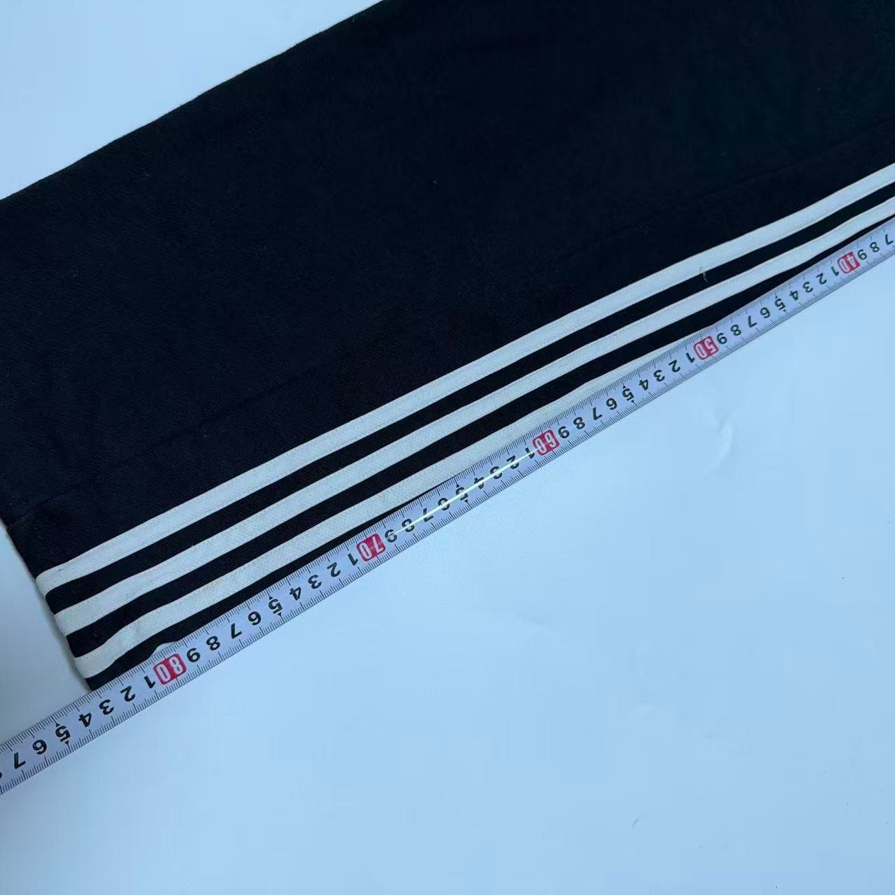Adidas Vintage 2000s Black Wide Leg Track Pants — photo 11 of 12