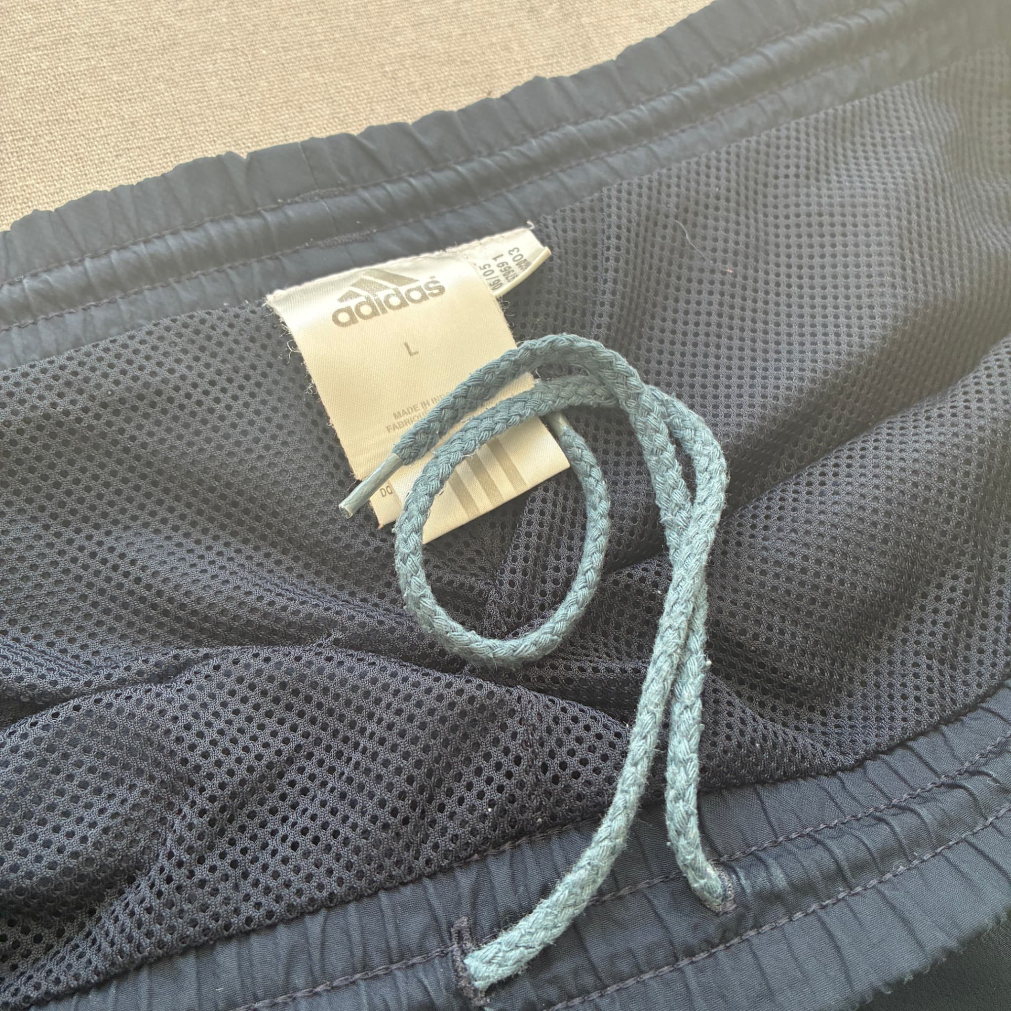Adidas Vintage 90s Track Pants Grey Side Pattern Men's Large — photo 4 of 12