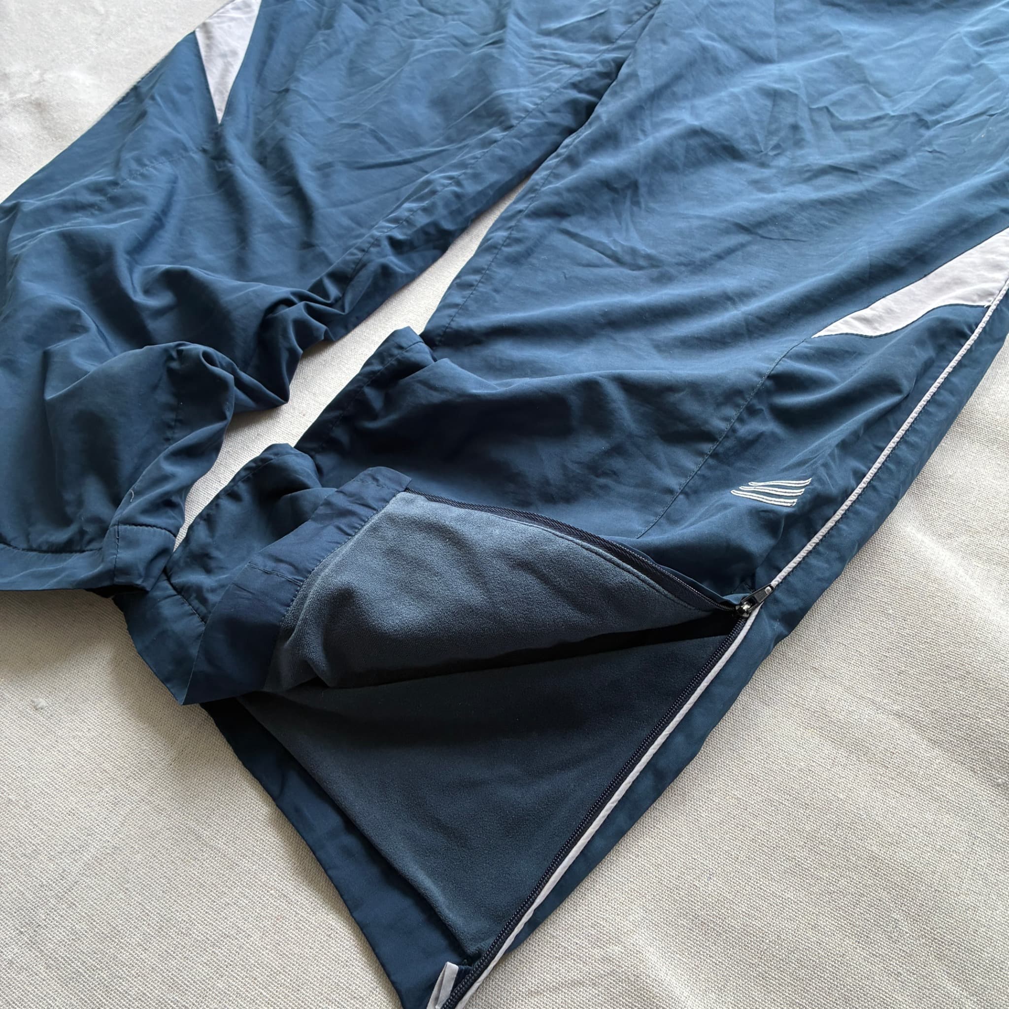 Adidas Vintage Equipment Navy Blue Track Pants Reflective Accents Size XL — photo 2 of 11
