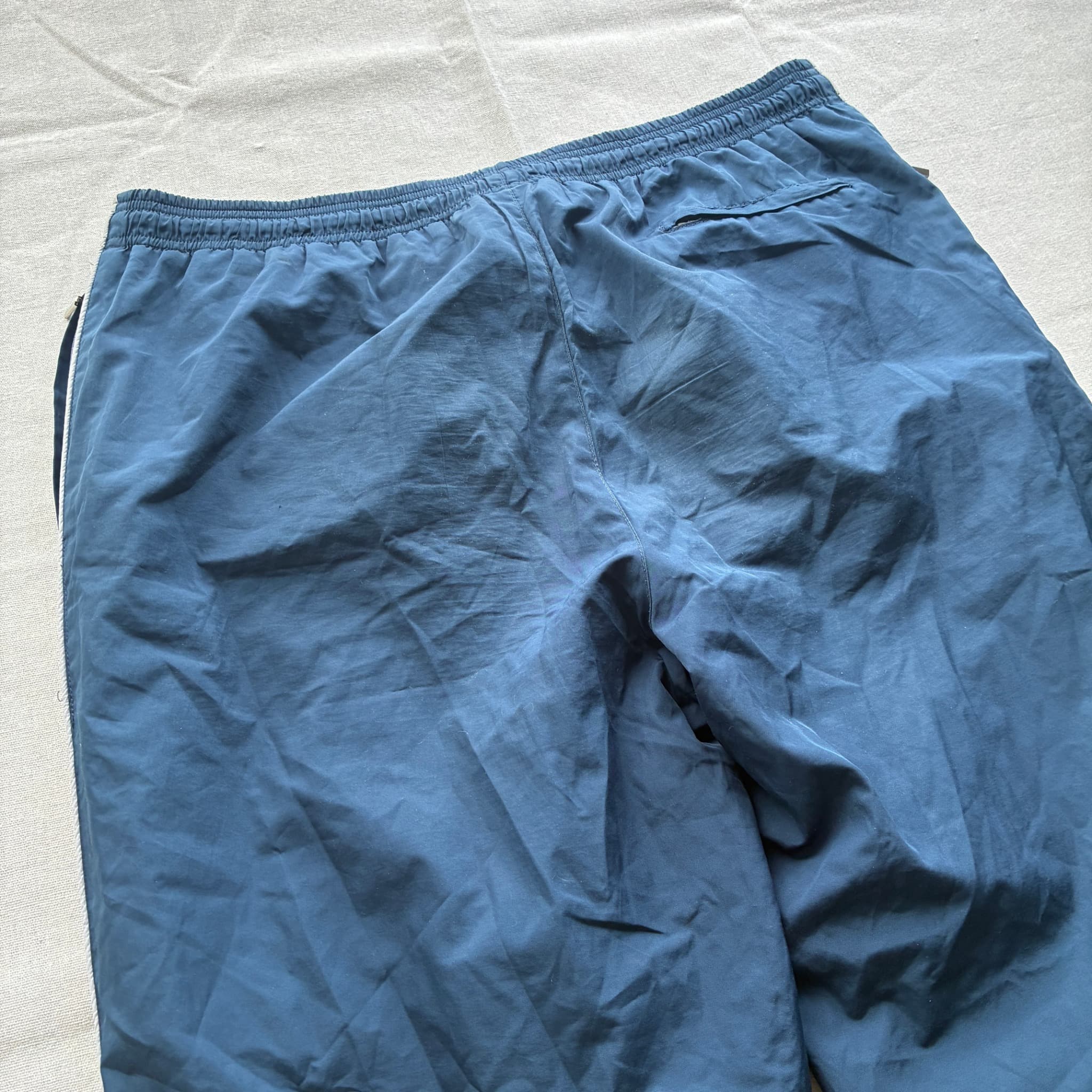 Adidas Vintage Equipment Navy Blue Track Pants Reflective Accents Size XL — photo 6 of 11