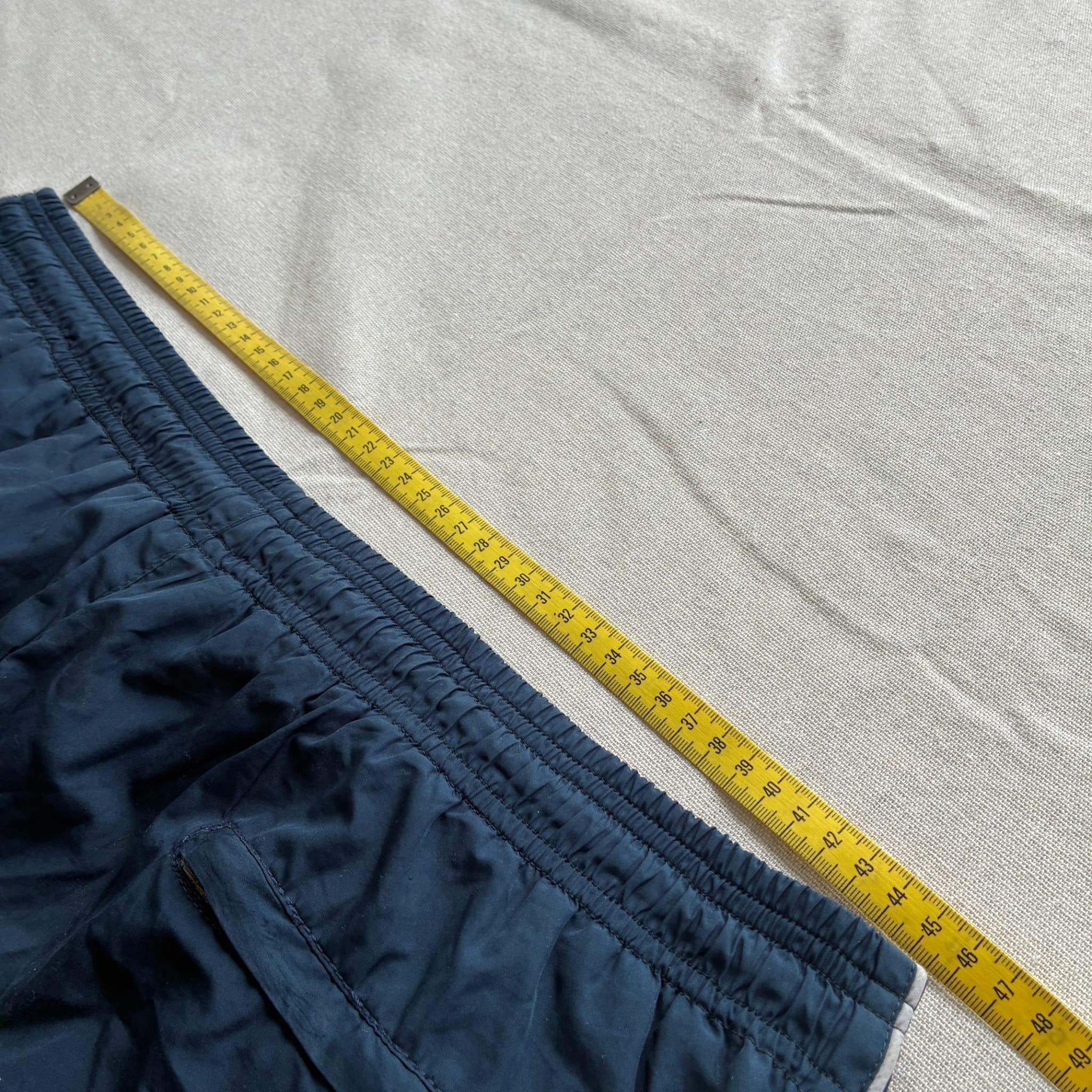 Adidas Vintage Equipment Navy Blue Track Pants Reflective Accents Size XL — photo 10 of 11