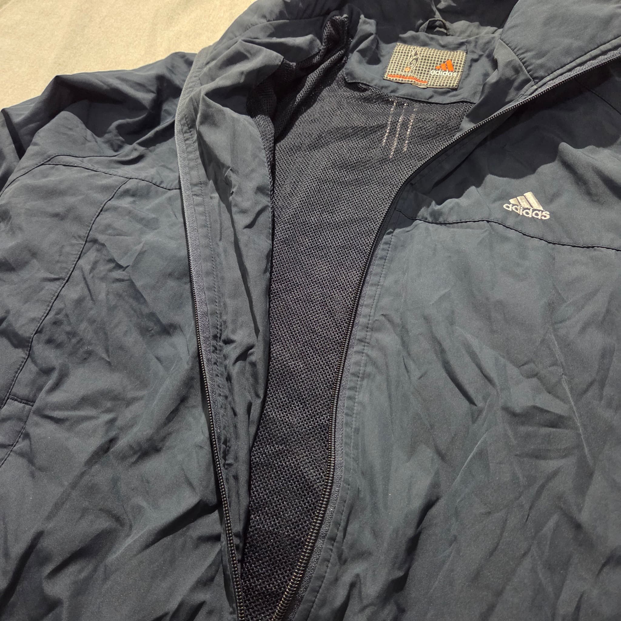 Adidas Vintage Navy Blue Track Jacket Baggy 2000s Release — photo 5 of 7