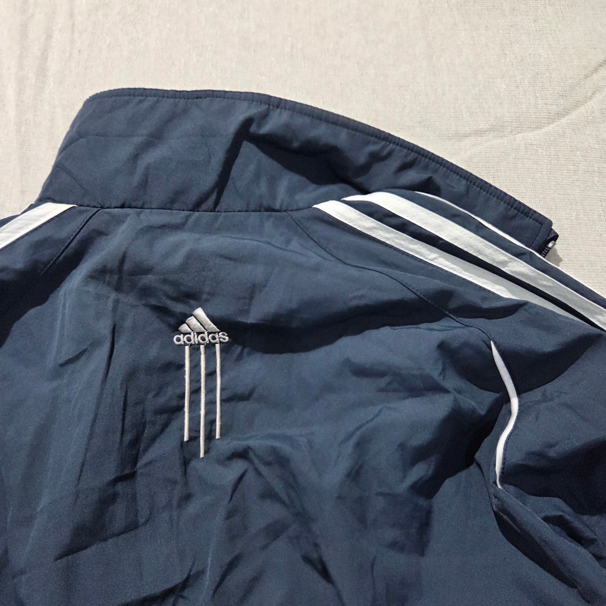 Adidas Vintage Navy Blue Track Jacket Baggy 2000s Release — photo 7 of 7
