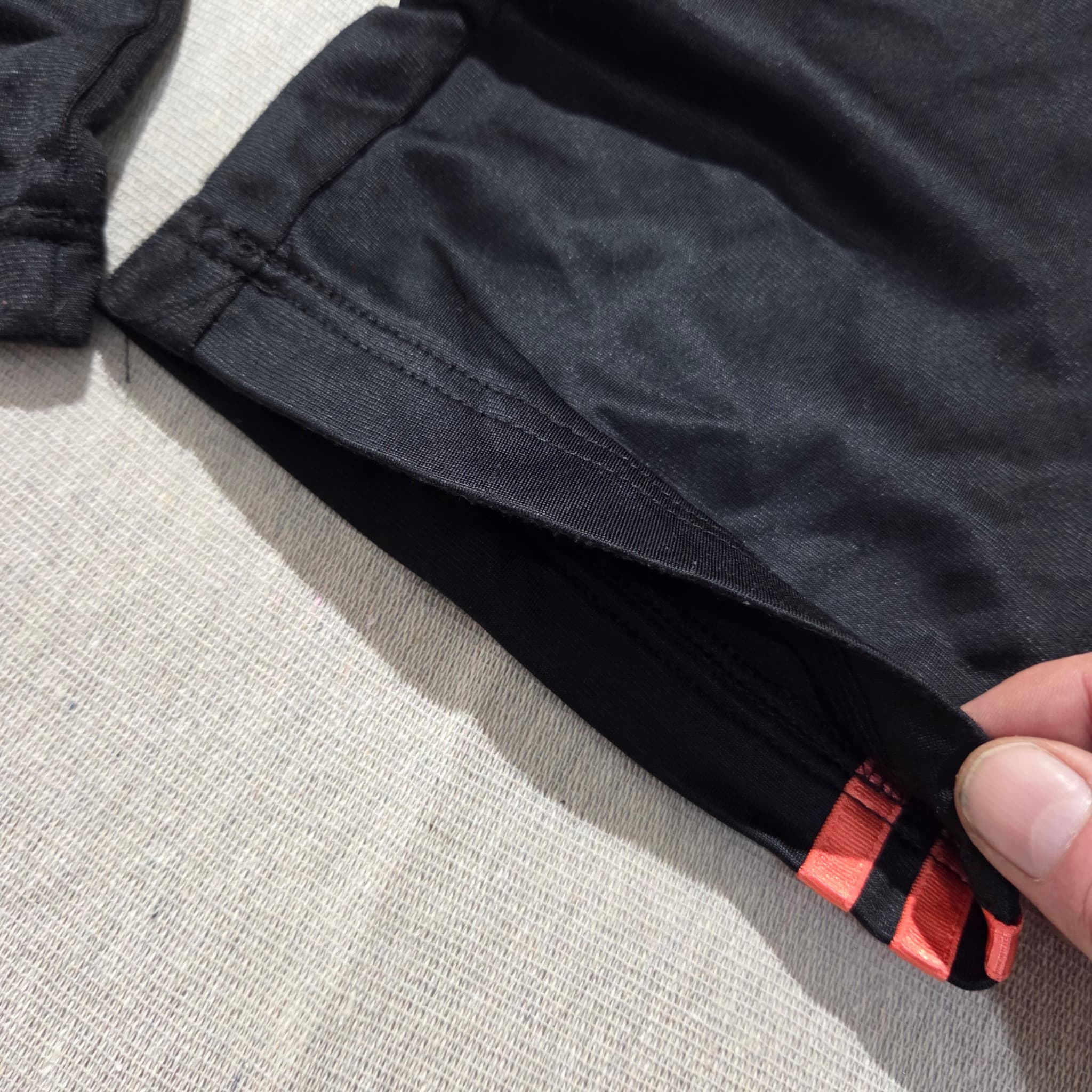 Adidas Women's Black And Coral Pink 3-Stripe Track Pants — photo 3 of 7