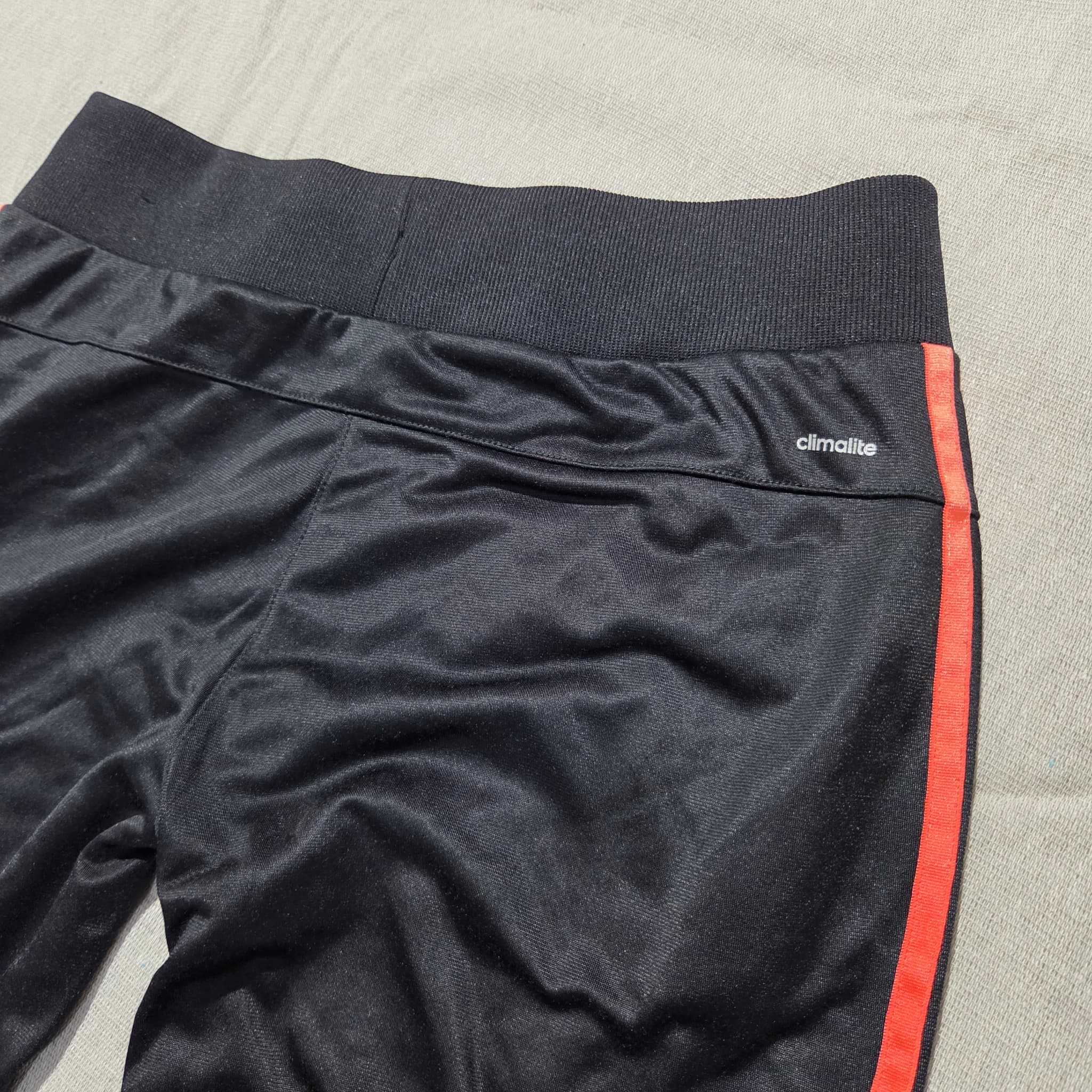 Adidas Women's Black And Coral Pink 3-Stripe Track Pants — photo 5 of 7