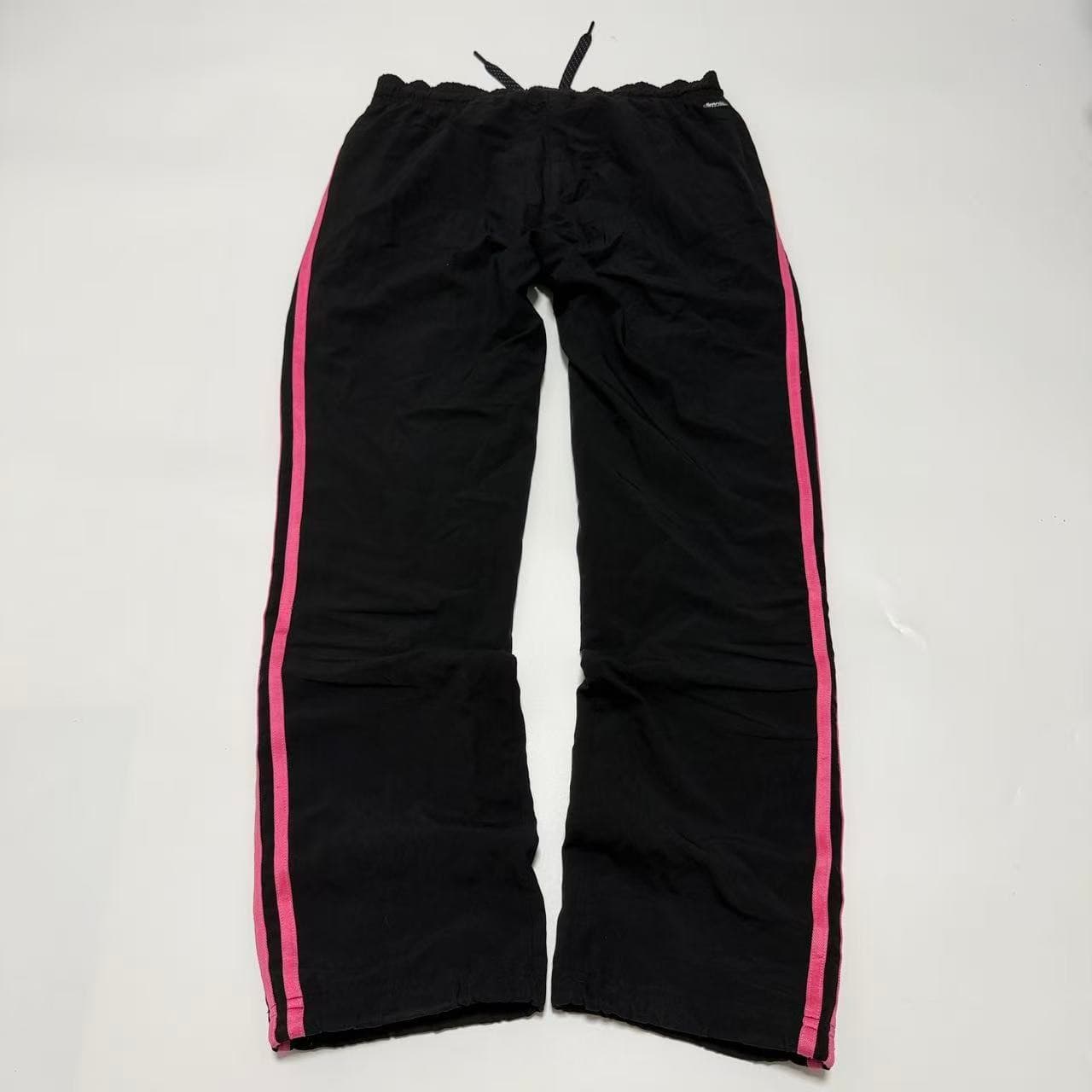 Adidas Women's Black And Pink 3-Stripe Track Pants — photo 4 of 11