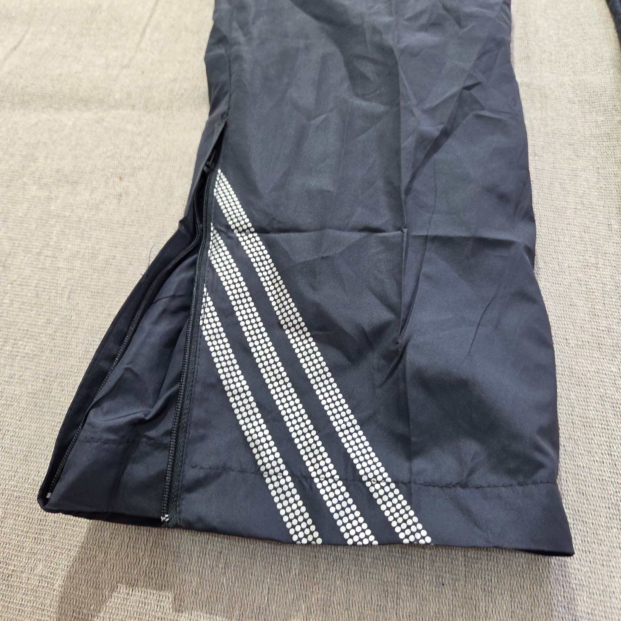 Adidas Women's Black Nylon Track Pants Baggy Vintage 2000s Release — photo 7 of 9