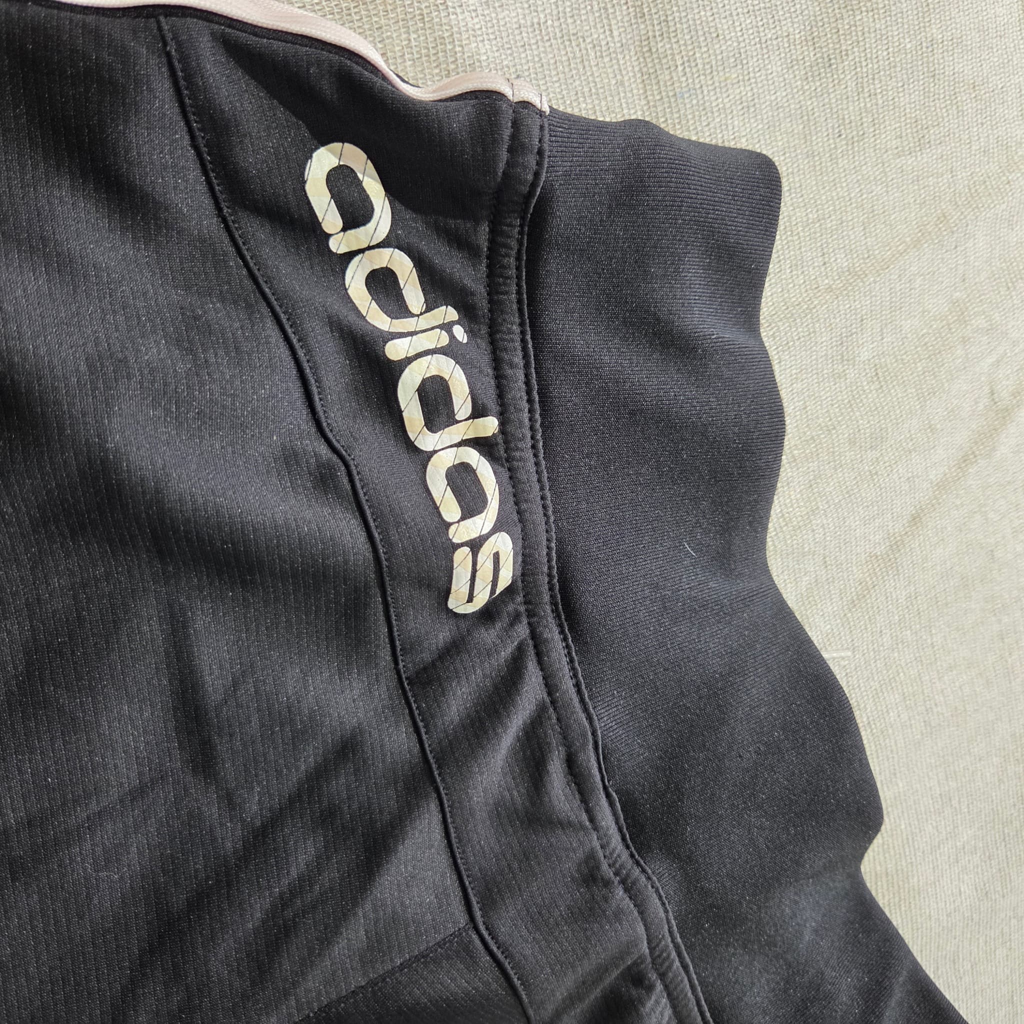 Adidas Women's Black Three-Stripe Wide Leg Track Pants Size M — photo 7 of 7