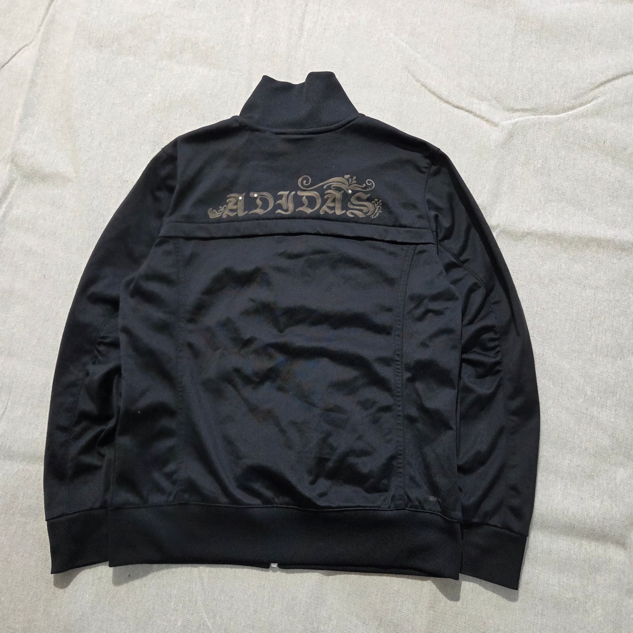 Adidas Women's Black Track Jacket Baggy Vintage 2000s Release Size M — photo 5 of 6