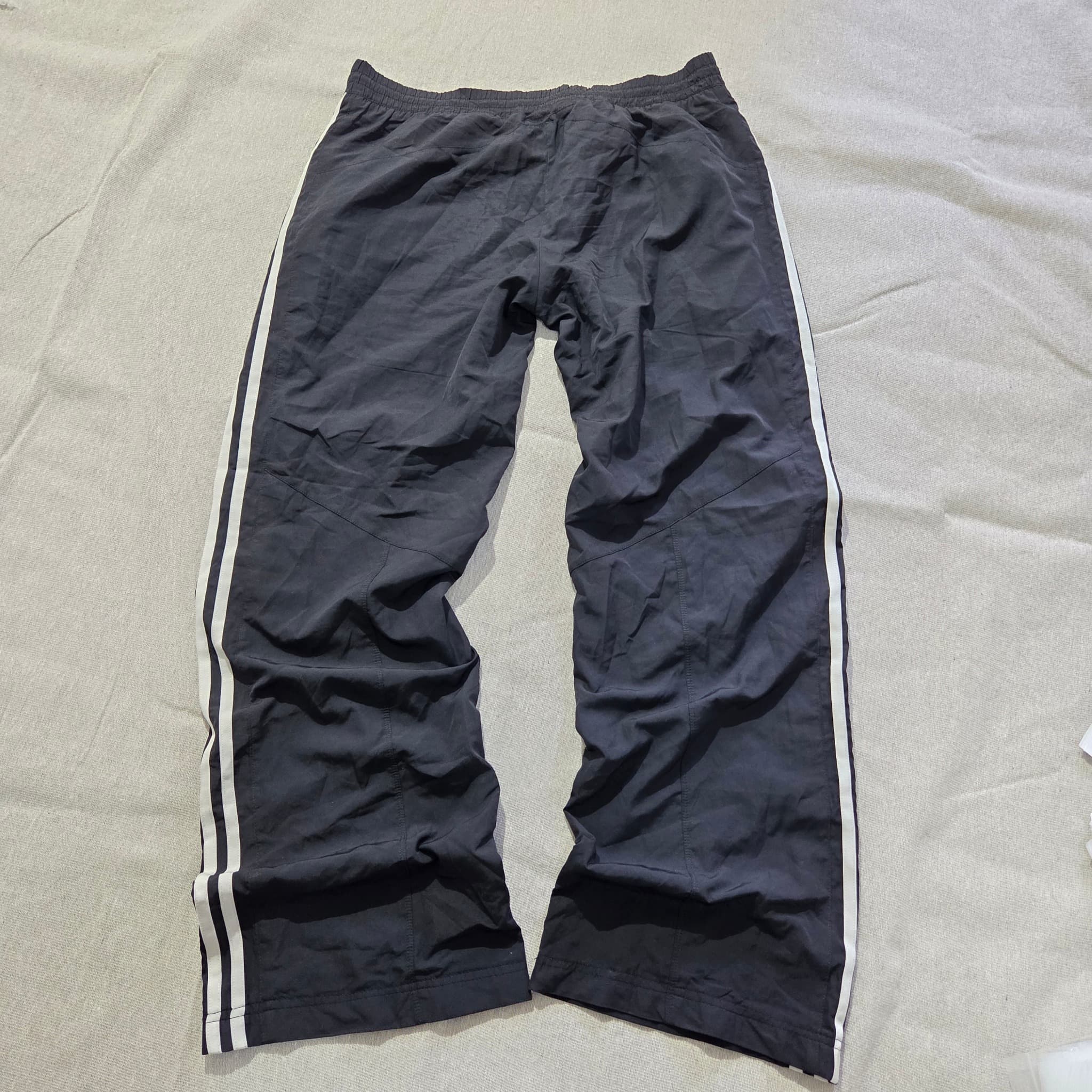 Adidas Women's Black Track Pants With White Side Stripes — photo 7 of 11