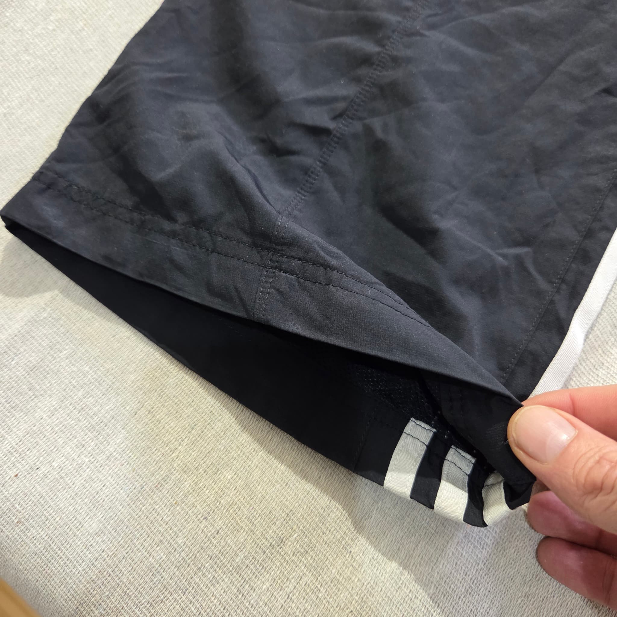 Adidas Women's Black Track Pants With White Side Stripes — photo 9 of 11