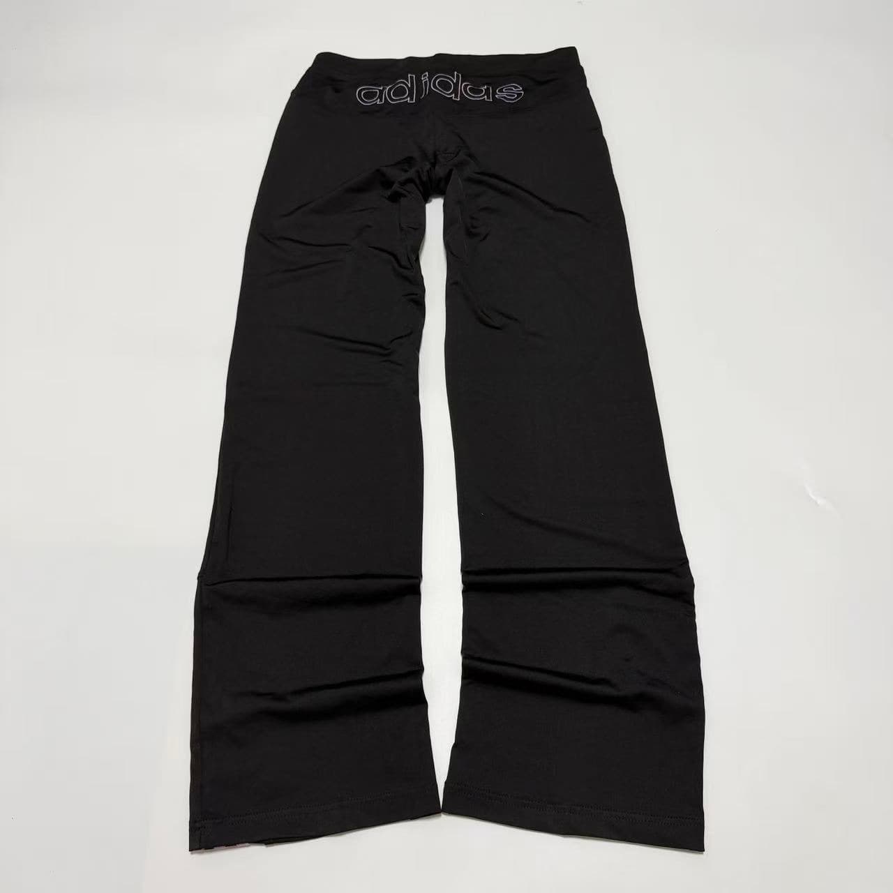 Adidas Women's Black Yoga Pants Pink Glitter Stripe — photo 5 of 11