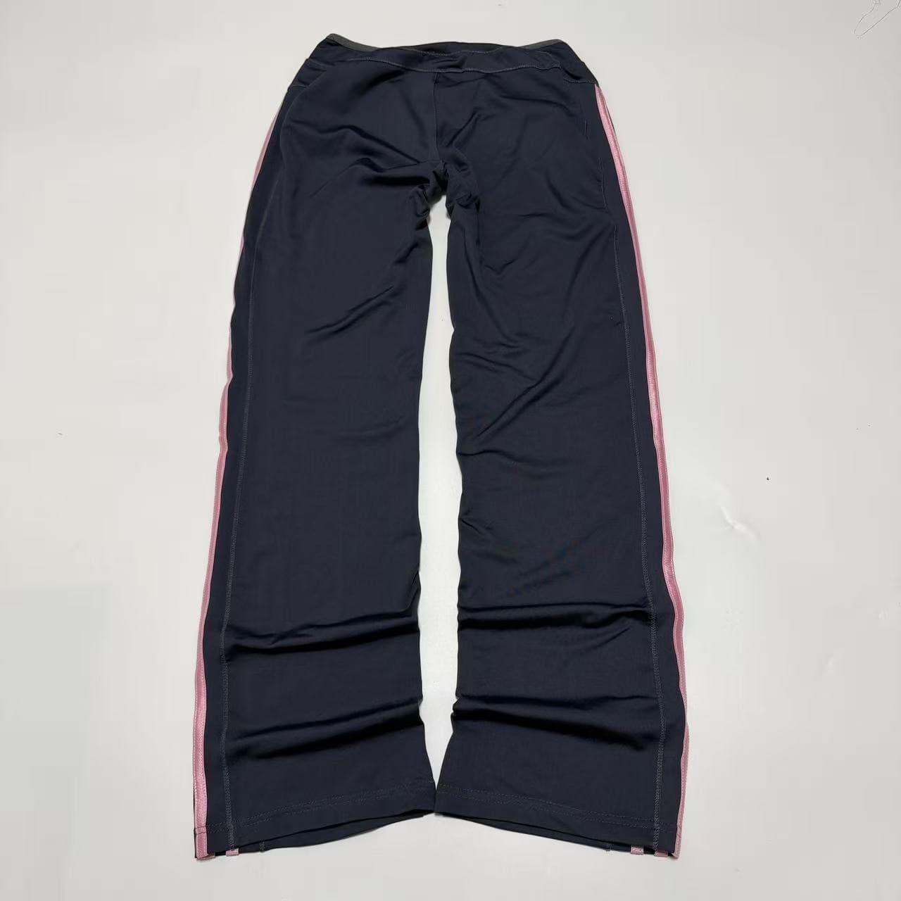 Adidas Women's Navy & Pink Three-Stripe Yoga Pants — photo 4 of 10