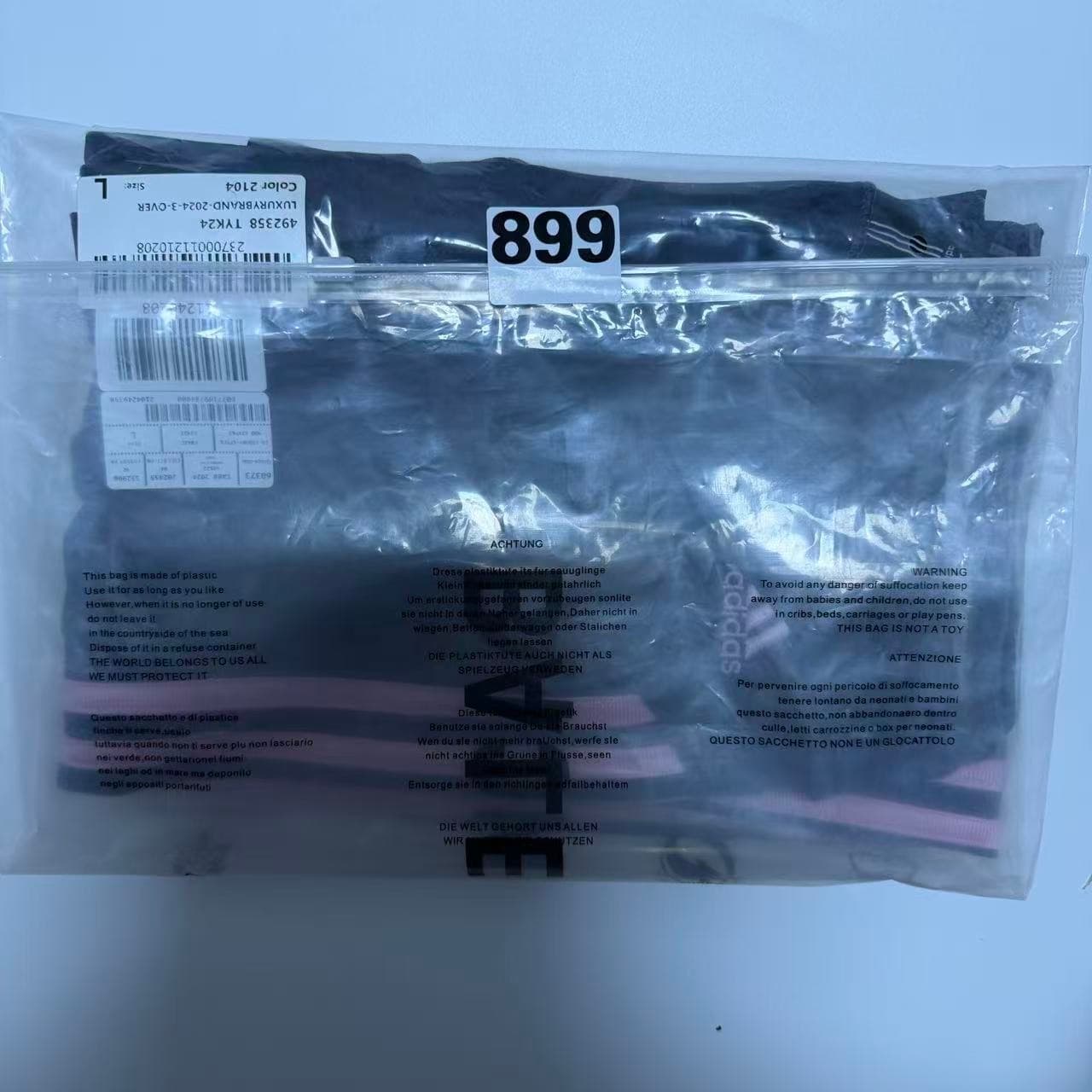 Adidas Women's Navy & Pink Three-Stripe Yoga Pants — photo 10 of 10