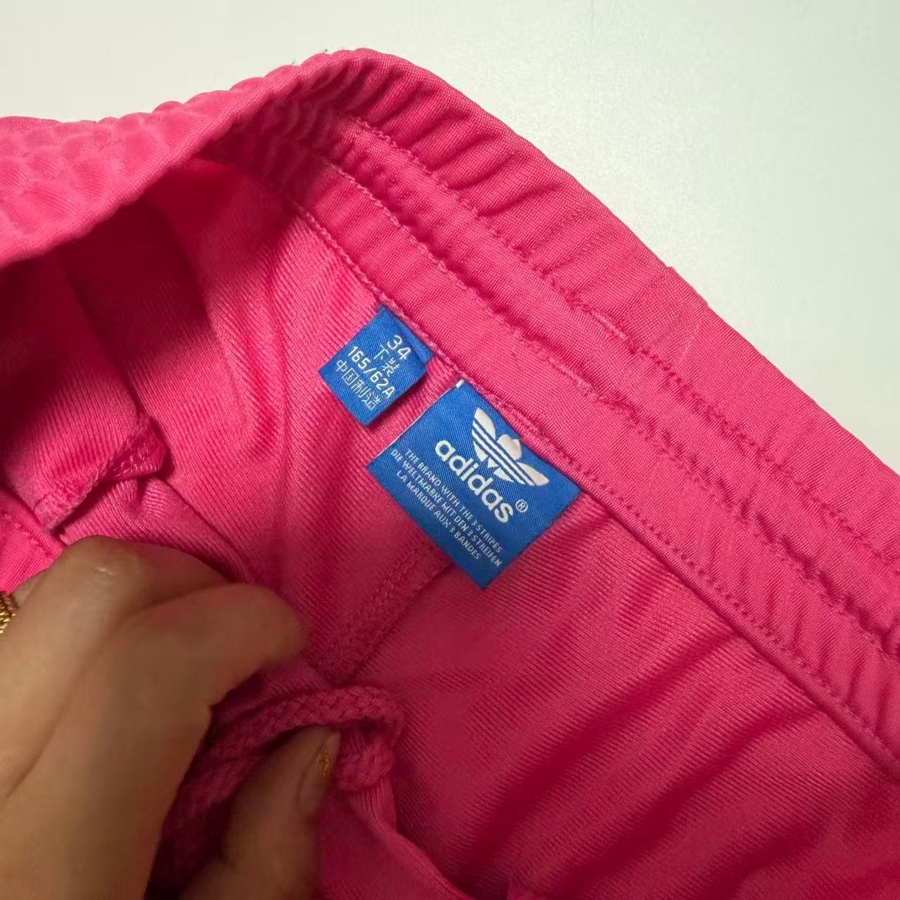 Adidas Women's Pink Three-Stripe Track Pants XL — photo 4 of 12