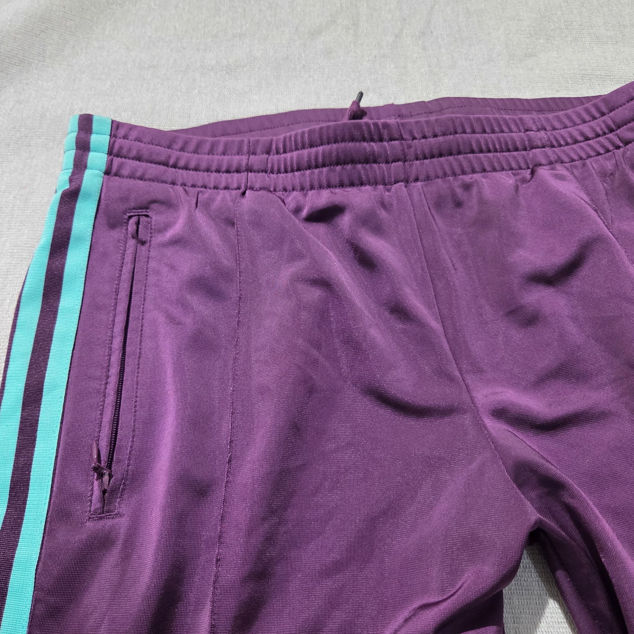 Adidas Women's Purple Teal Three-Stripe Track Pants — photo 4 of 8