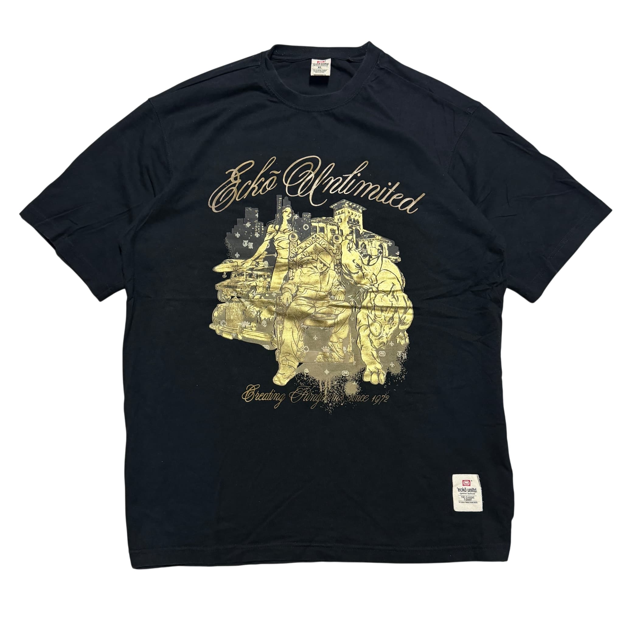 Ecko Unltd. Creating Kingdoms Since 1972 Graphic T-Shirt Black Size XL — photo 1 of 8
